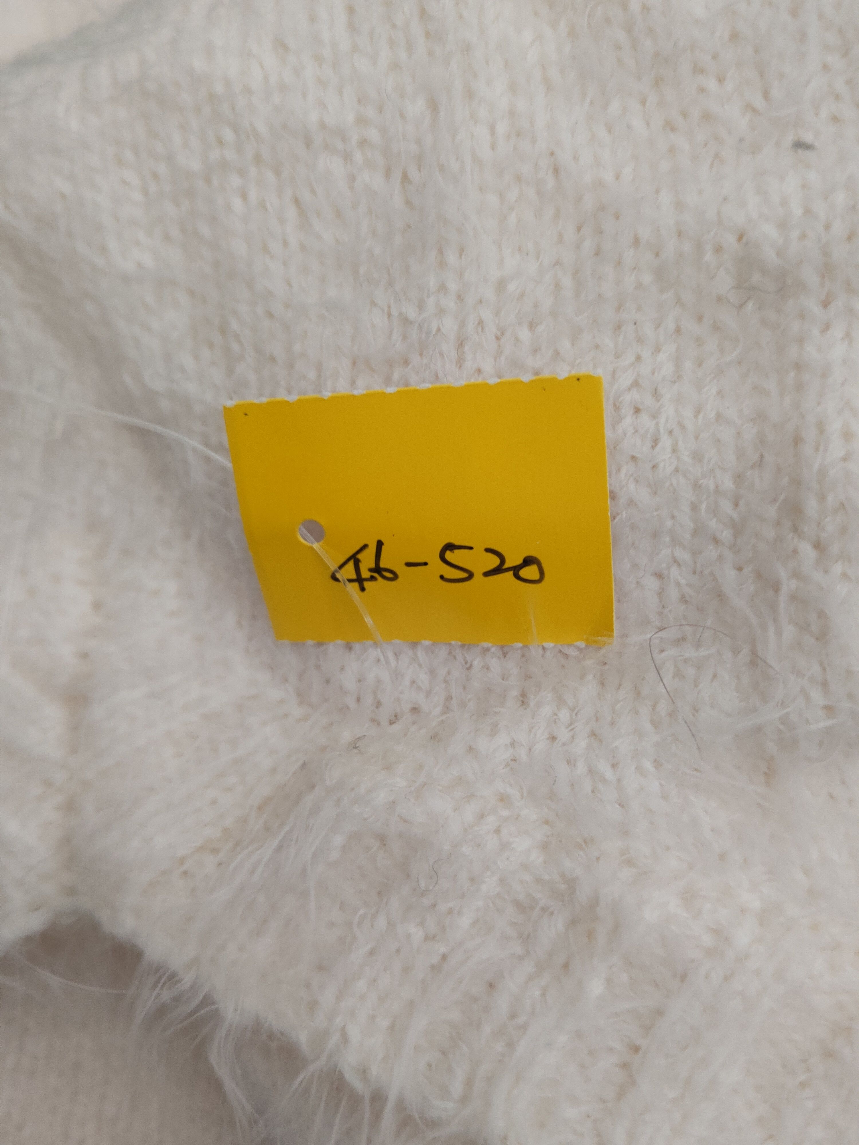 Japanese Brand DL Lilou de Chouchou Cream Fur Mohair Knitwear #46-520 Size M / US 6-8 / IT 42-44 - 14 Thumbnail