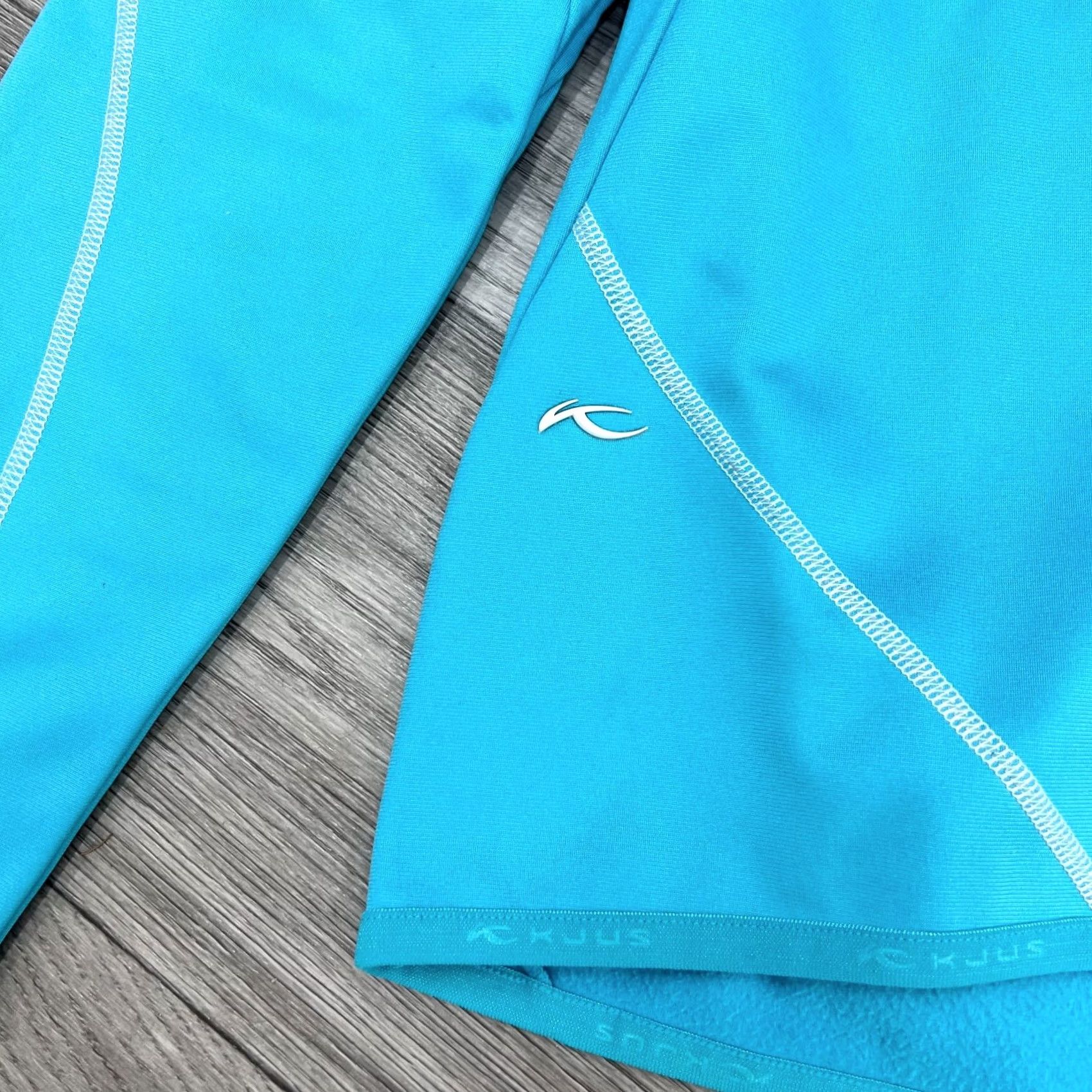 KJUS Kjus Systems Jumper Women's Size L Long Sleeve Zip Turquoise Activewear Shirt Womens L Jumper Size L / US 10 / IT 46 - 3 Thumbnail