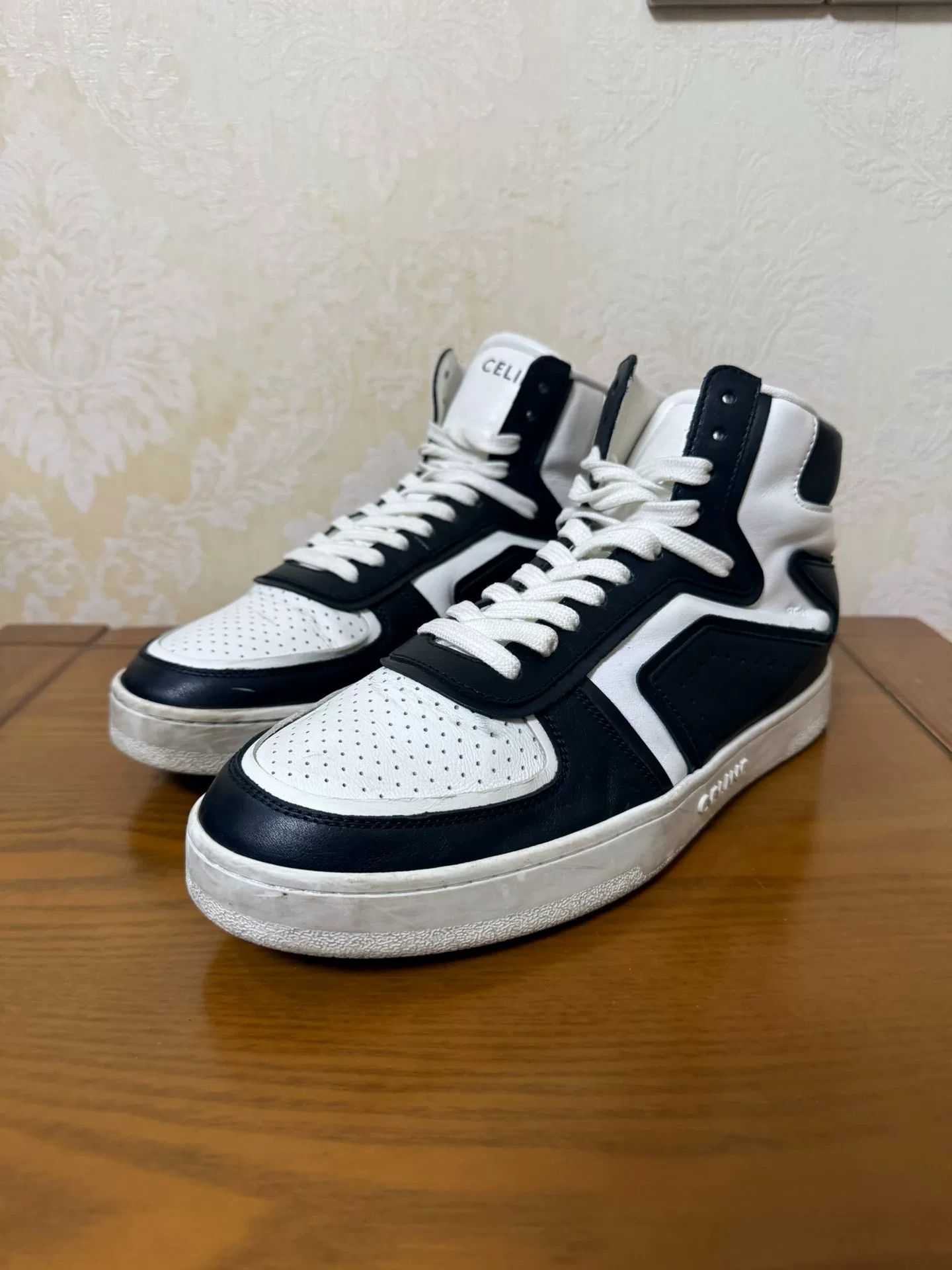Celine Celine Retro Black Hitop Sneakers 8 Men Size US 8 / EU 41 - 1 Thumbnail