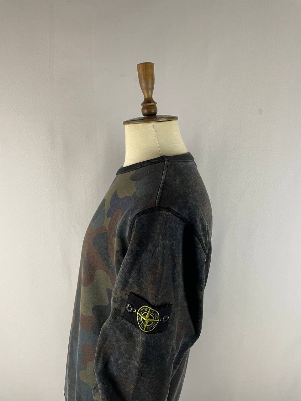 Stone Island Stone Island Camo Crewneck Sweatshirt Size US XL / EU 56 / 4 - 6 Thumbnail