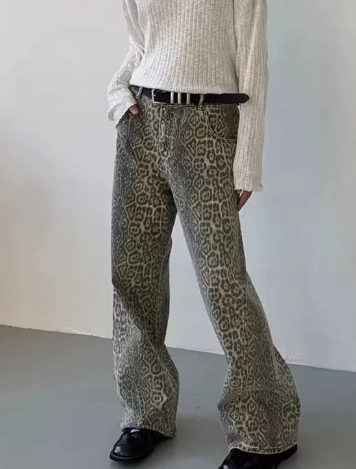 Japanese Brand Leopard Pant Style Size US 30 / EU 46 - 3 Thumbnail