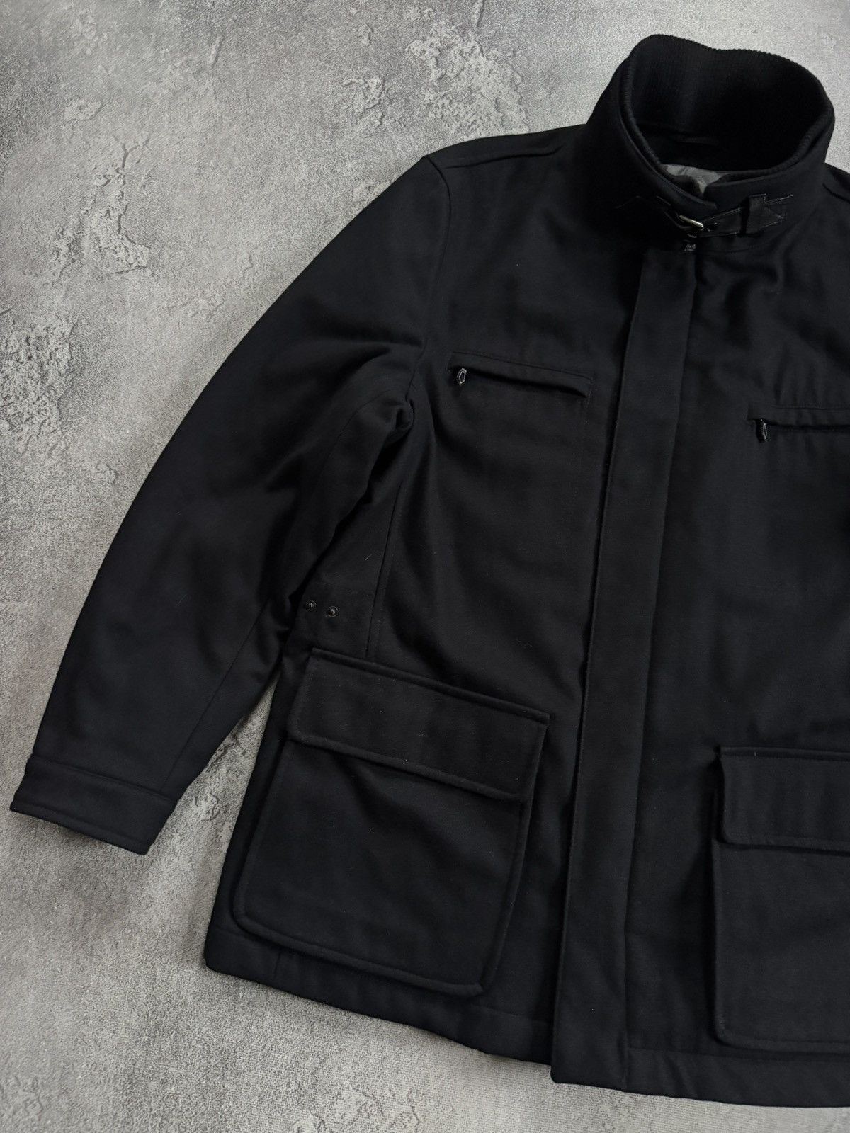 Other Lodenfrey 54size black zip coat wool jacket casual Size US L / EU 52-54 / 3 - 9 Thumbnail