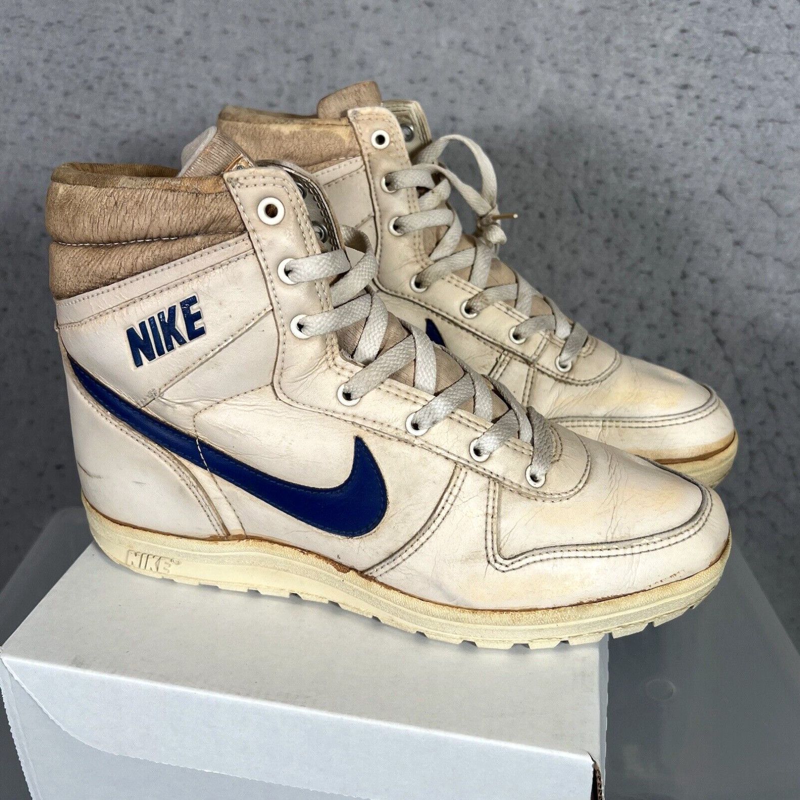 Nike RARE 1986 Nike Snow Waffle Trail Boot Sneaker Adult Size 10.5 US Mens White Grailed