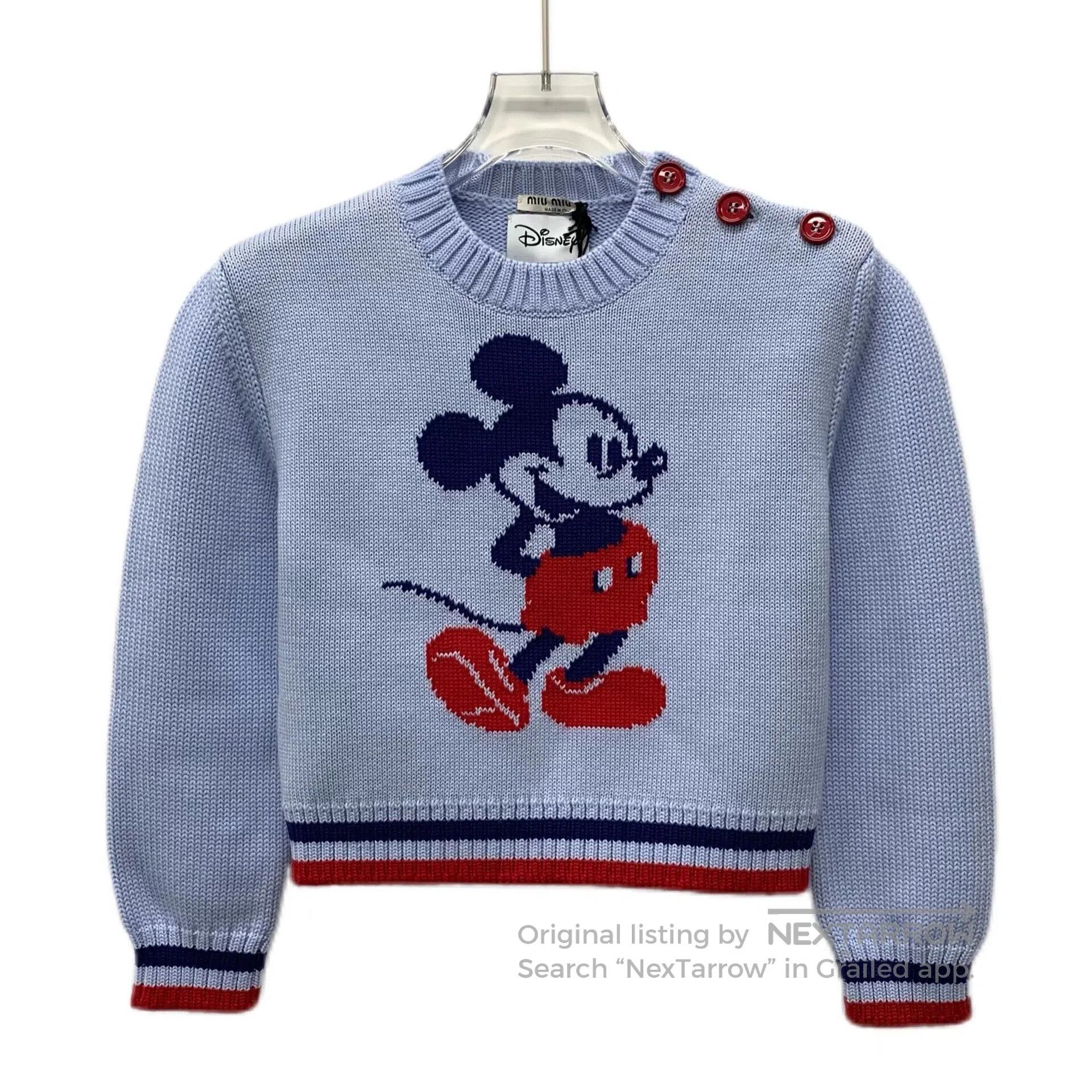 MiuMiu Disney Mickey Mouse Wool Sweater.