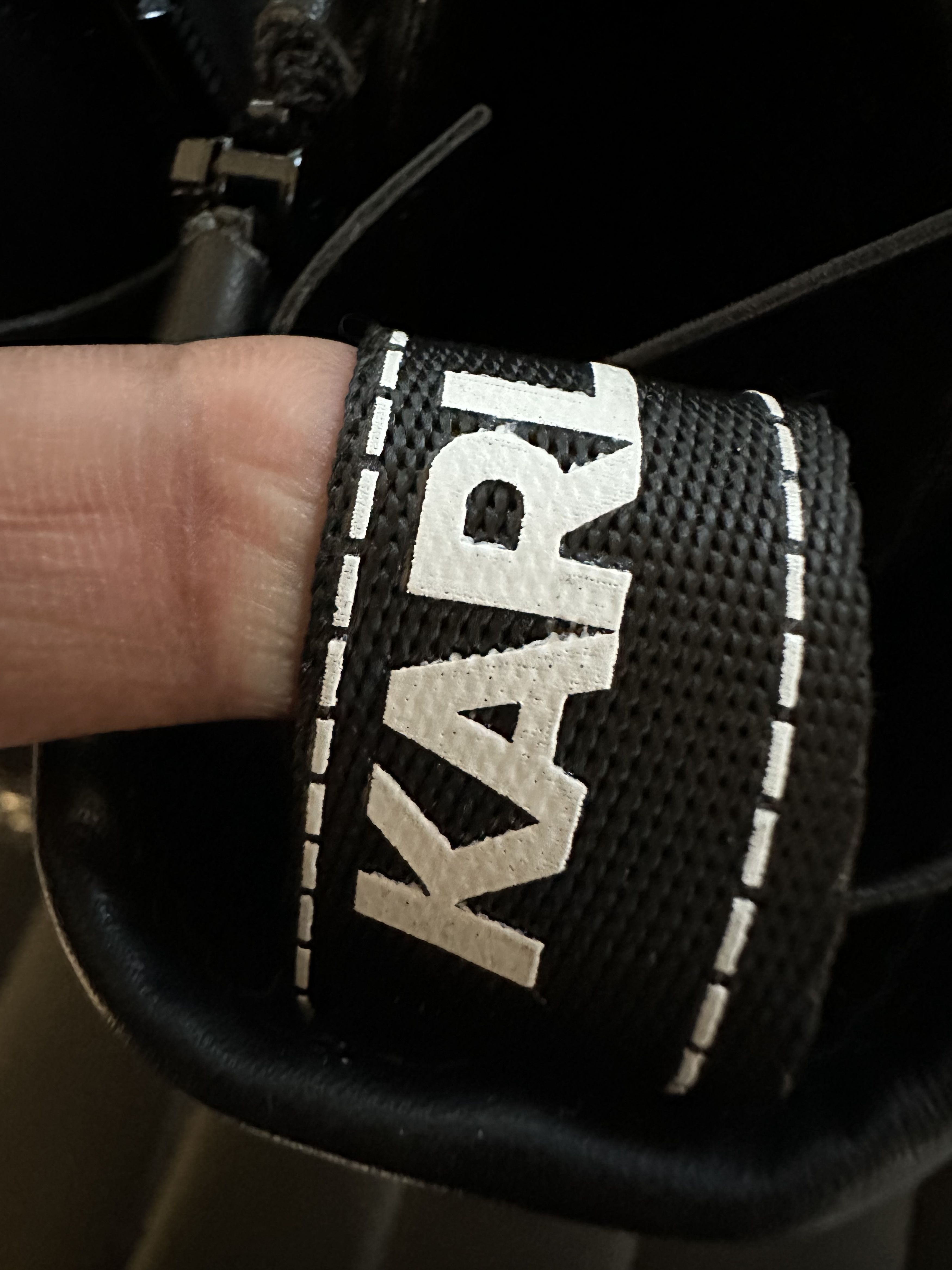 Karl Lagerfeld KARL LARGERFELD Dixie Paris Logo Combat Boot *NO BOX* Size US 5.5 / IT 35.5 - 18 Thumbnail