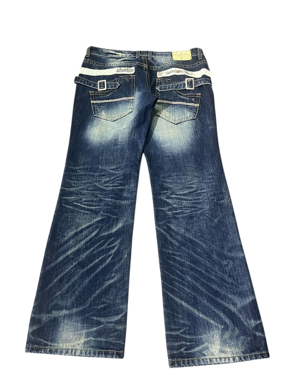 If Six Was Nine × Japanese Brand Lolita Concert Club Blue Jean y2k vkeii Size 33" - 1 Thumbnail