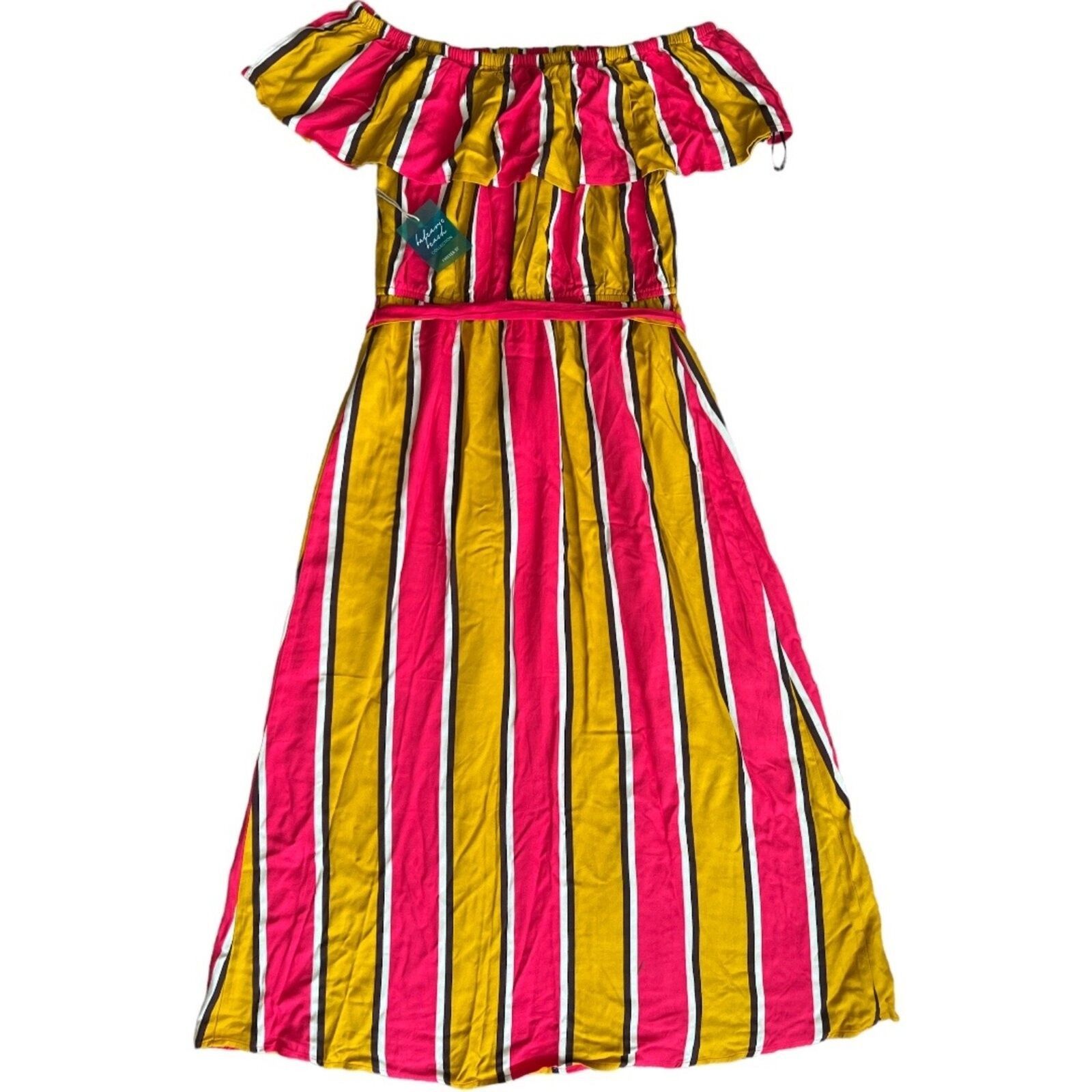 Forever 21 Forever 21 Balearic Beach Collection Stripes Maxi Dress, L Size L / US 10 / IT 46 - 6 Thumbnail