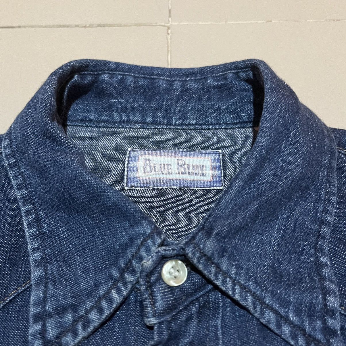 Blue Blue Japan Blue Blue Snap Button Western Shirt Size US M / EU 48-50 / 2 - 3 Thumbnail