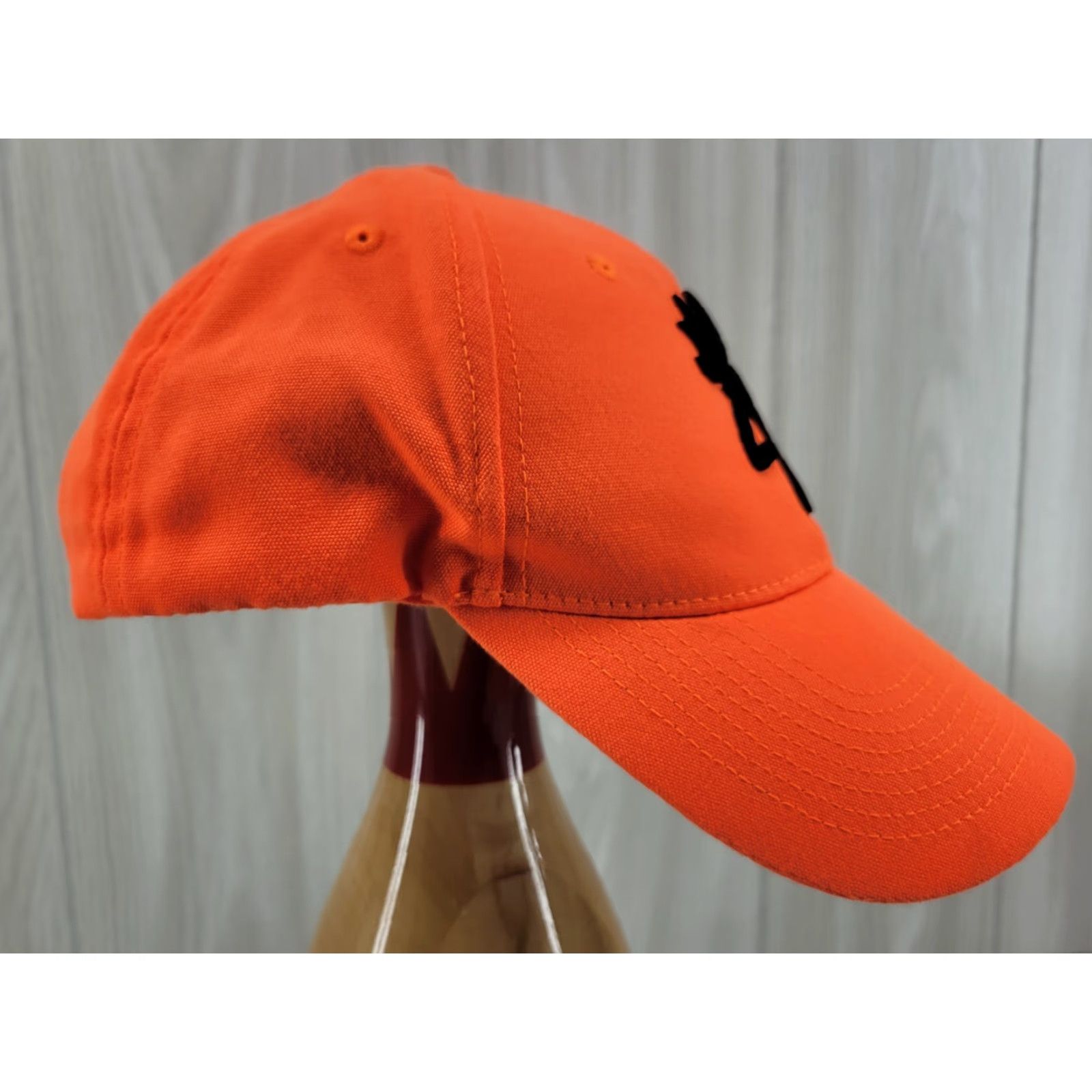 Vintage Browning Blaze Orange Hat w/ Black 3-D Embroidered Logo Adjustable Baseball Cap Unisex Adults One Size Orange Hunting Classic Style Mens/Womens Size 44L - 6 Thumbnail