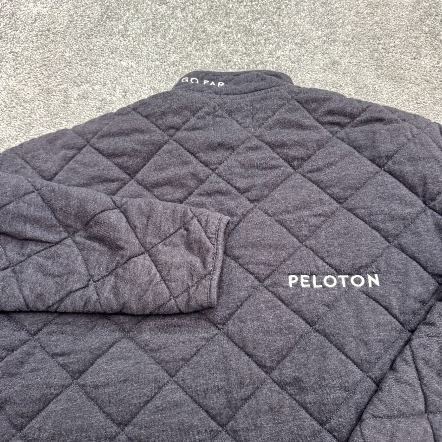 Vintage Peloton Quilted Jacket Womens Medium Gray Button Down Snap Full Zip Pockets Outdoor Regular Fit Classic Casual Size M / US 6-8 / IT 42-44 - 6 Thumbnail