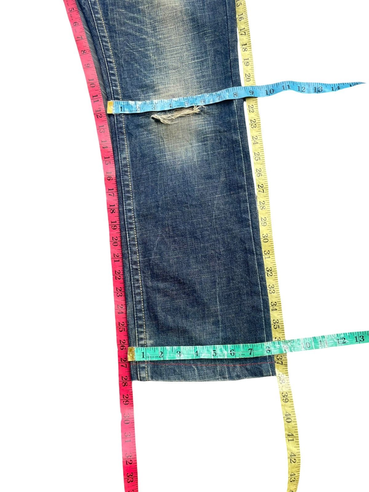 Japanese Brand Red Pepper Emboiderey Denim Size 31" - 14 Thumbnail