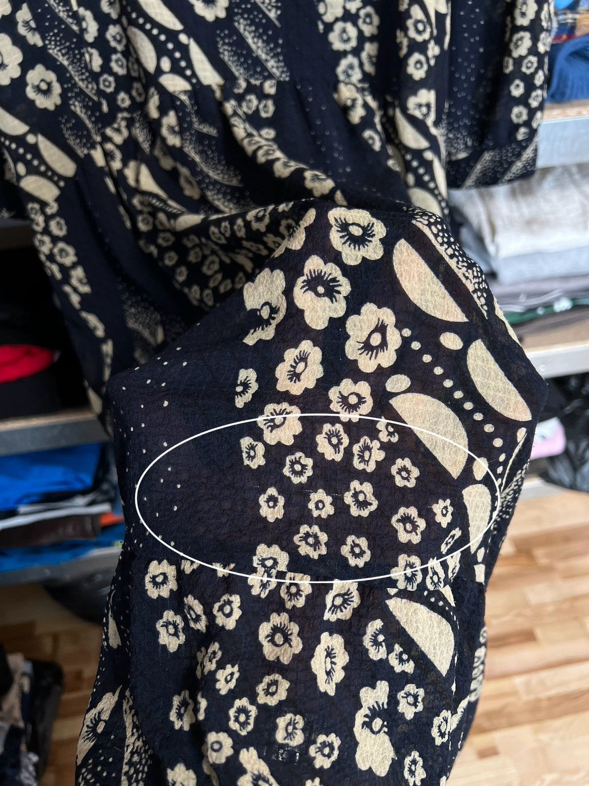 Designer × ba&sh Ba&sh Dress Women’s Giulia Floral Print Retro 3/4 Sleeve Sz1 Size XS / US 0-2 / IT 36-38 - 10 Thumbnail