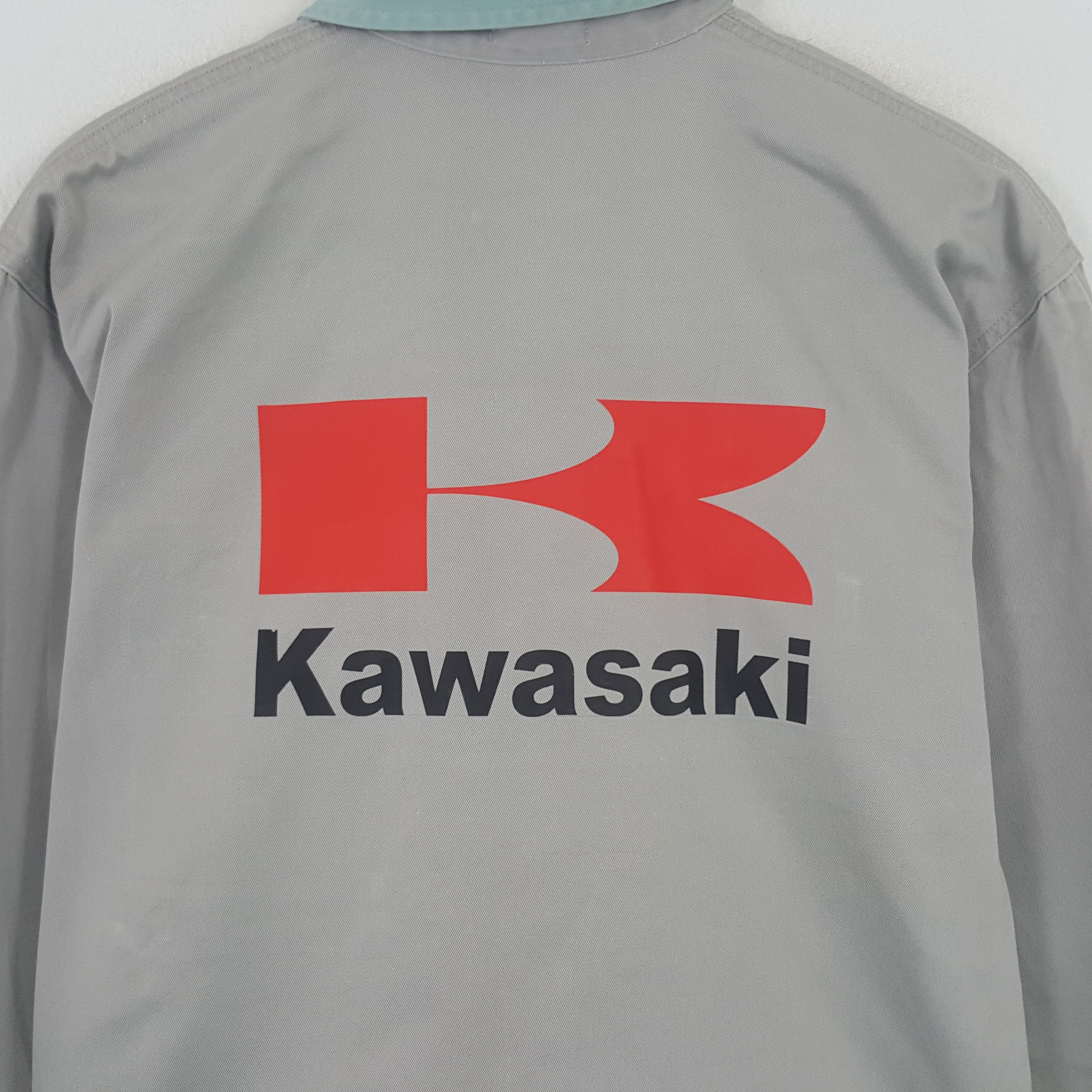 Japanese Brand × Vintage Vintage Kawasaki Worker Custom Logo Uniform Japan Jacket Size US L / EU 52-54 / 3 - 2 Thumbnail