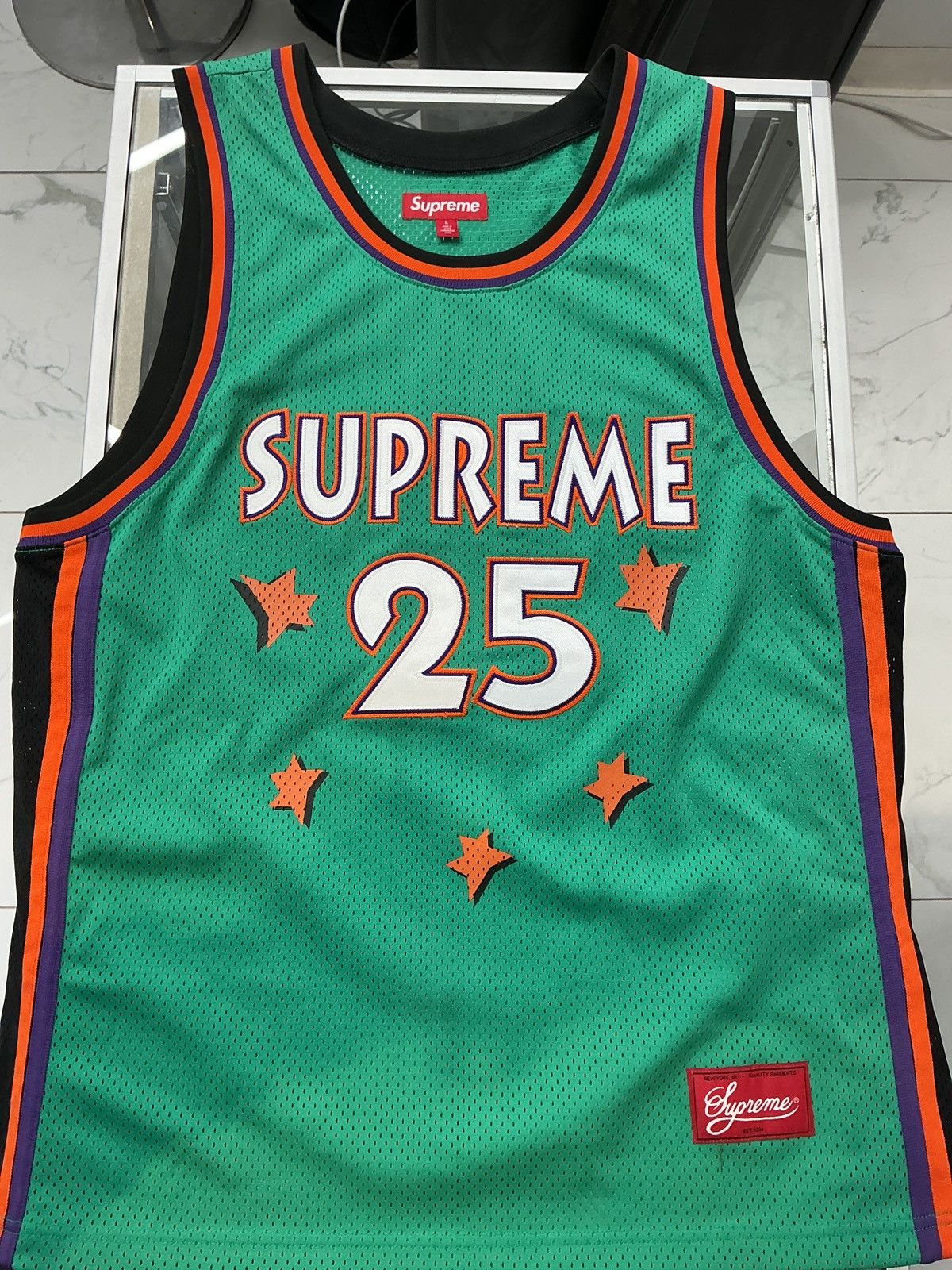 Supreme Supreme All Star Basketball Jersey (SS25) Green Size US L / EU 52-54 / 3 - 1 Thumbnail