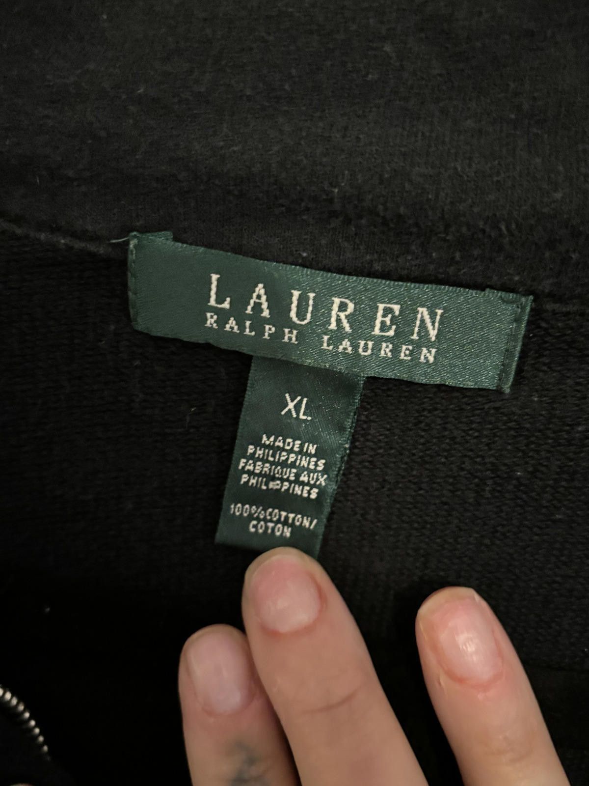 Lauren Ralph Lauren Vintage Lauren Ralph Lauren Black Denim Jacket - XL Size XL / US 12-14 / IT 48-50 - 3 Thumbnail