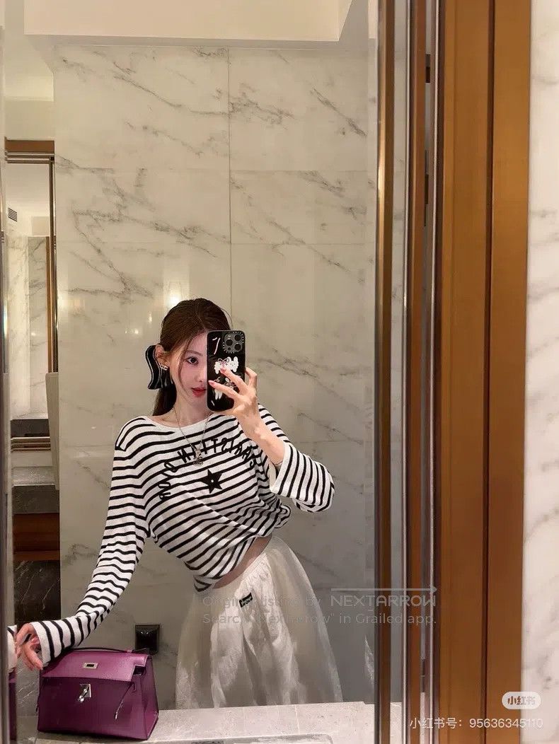 Dior 25 early autumn striped letter five-pointed star long