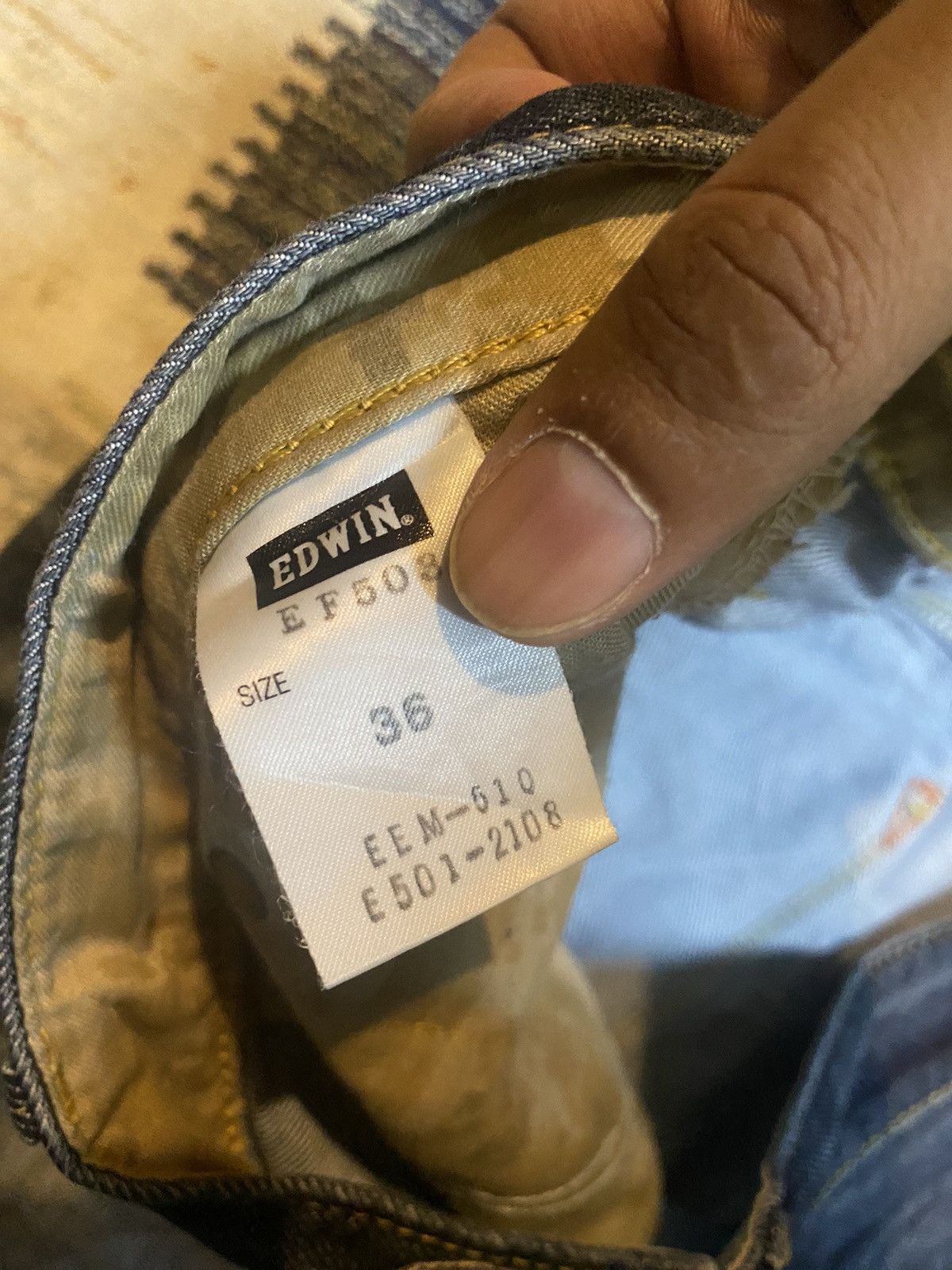 Edwin × Japanese Brand × Vintage 🇯🇵Vintage Distressed Edwin Pants Size US 38 / EU 54 - 14 Thumbnail