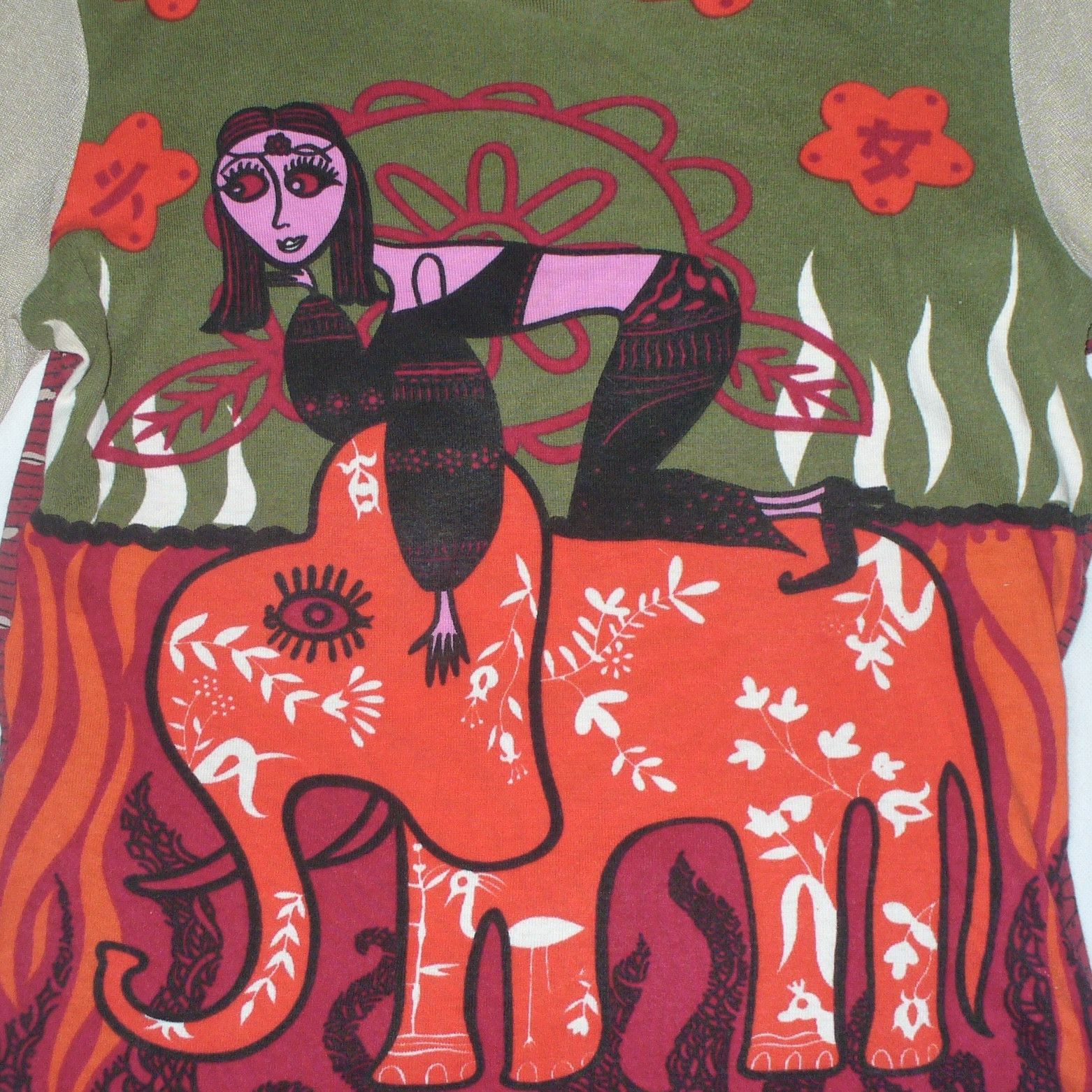 Custo Barcelona Custo Barcelona 2000s witch and the elephant top Size S / US 4 / IT 40 - 2 Thumbnail