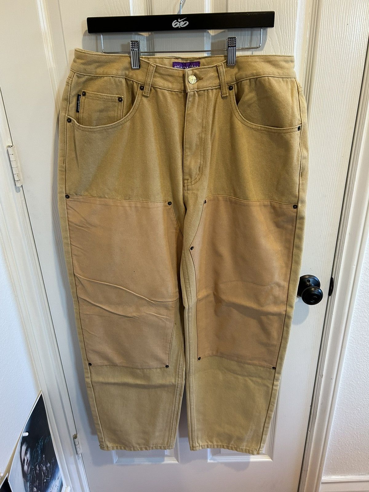 Stingwater Vegan Suede Double Knee Canvas Pants Wheat Brown Size US 36 / EU 52 - 1 Thumbnail