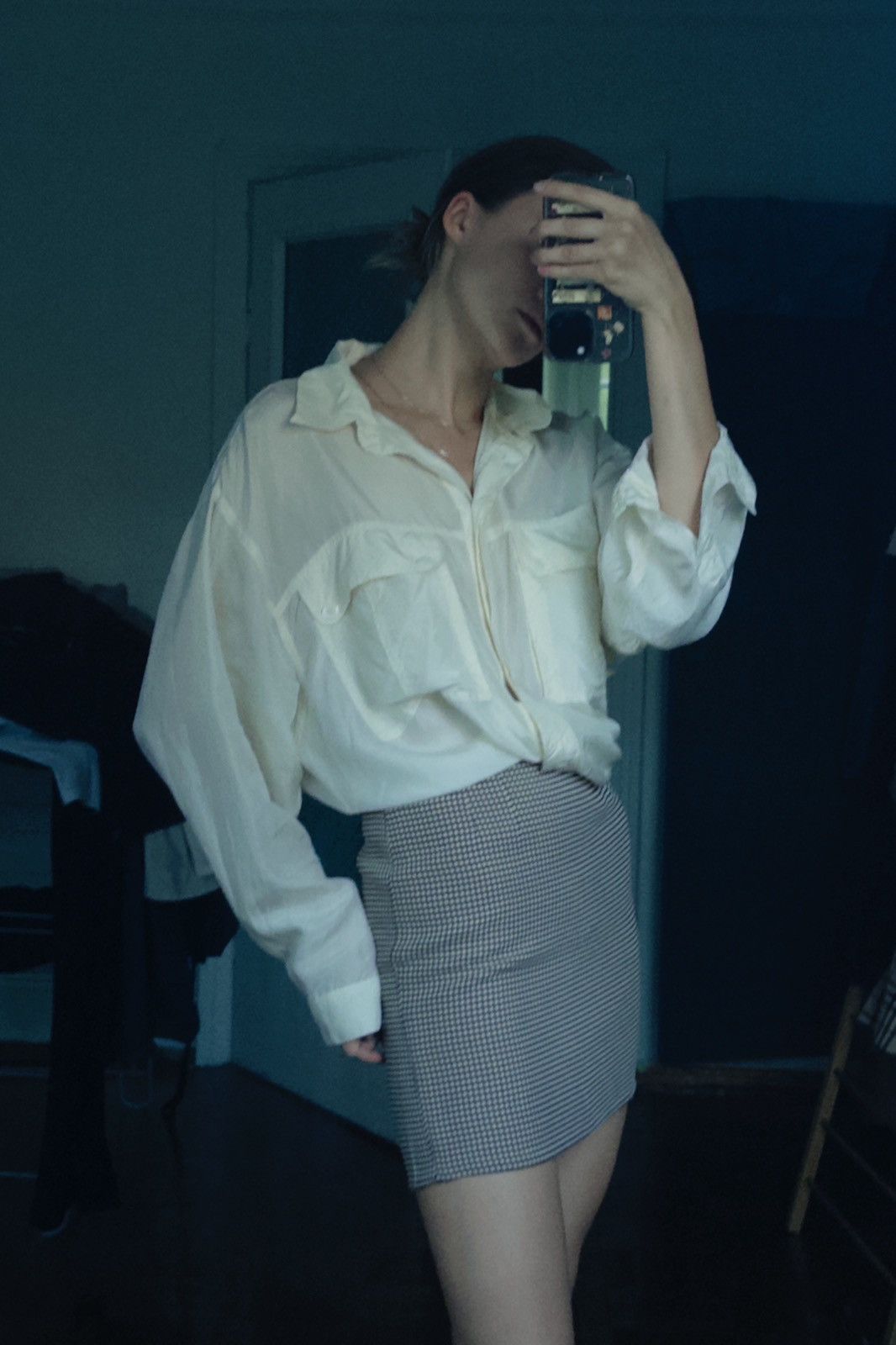 Vintage 100% Silk oversized shirt Size L / US 10 / IT 46 - 4 Thumbnail