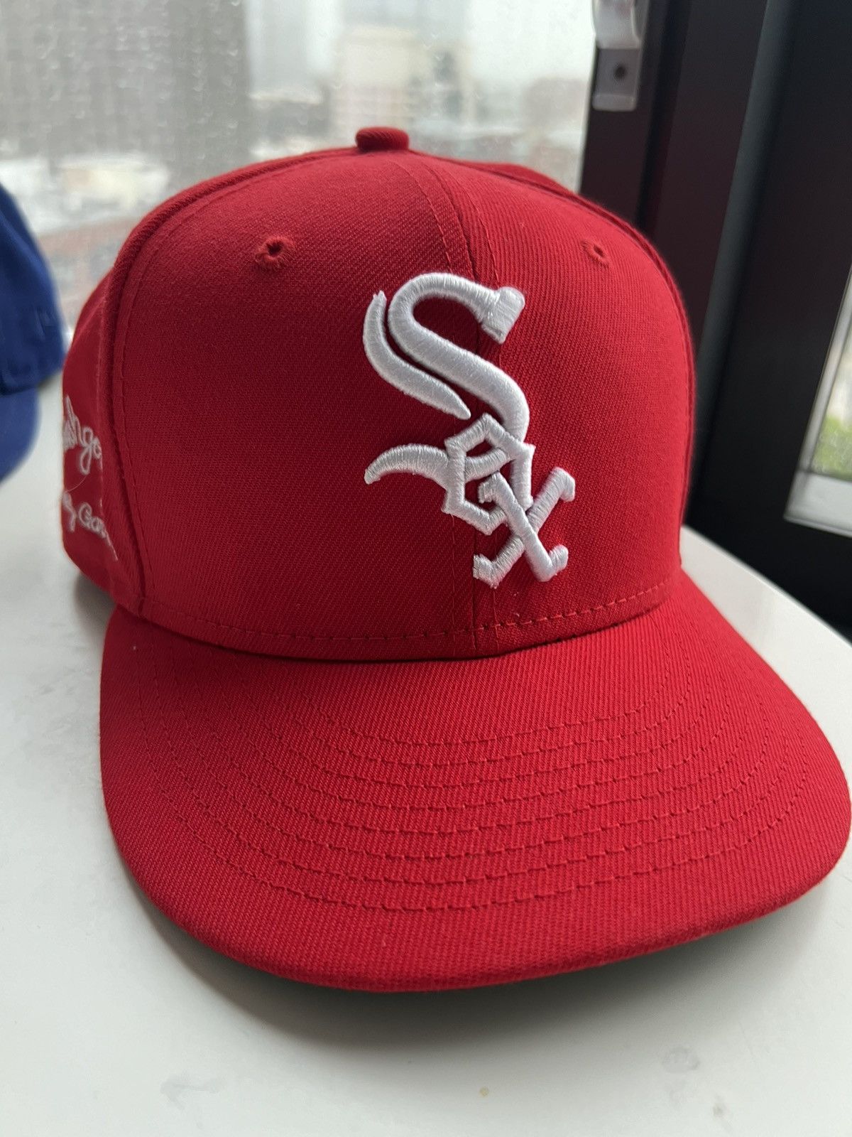 Joe Freshgoods JoeFreshGoods Red Yankees Fitted Cap 7 3/8 Size ONE SIZE - 1 Thumbnail