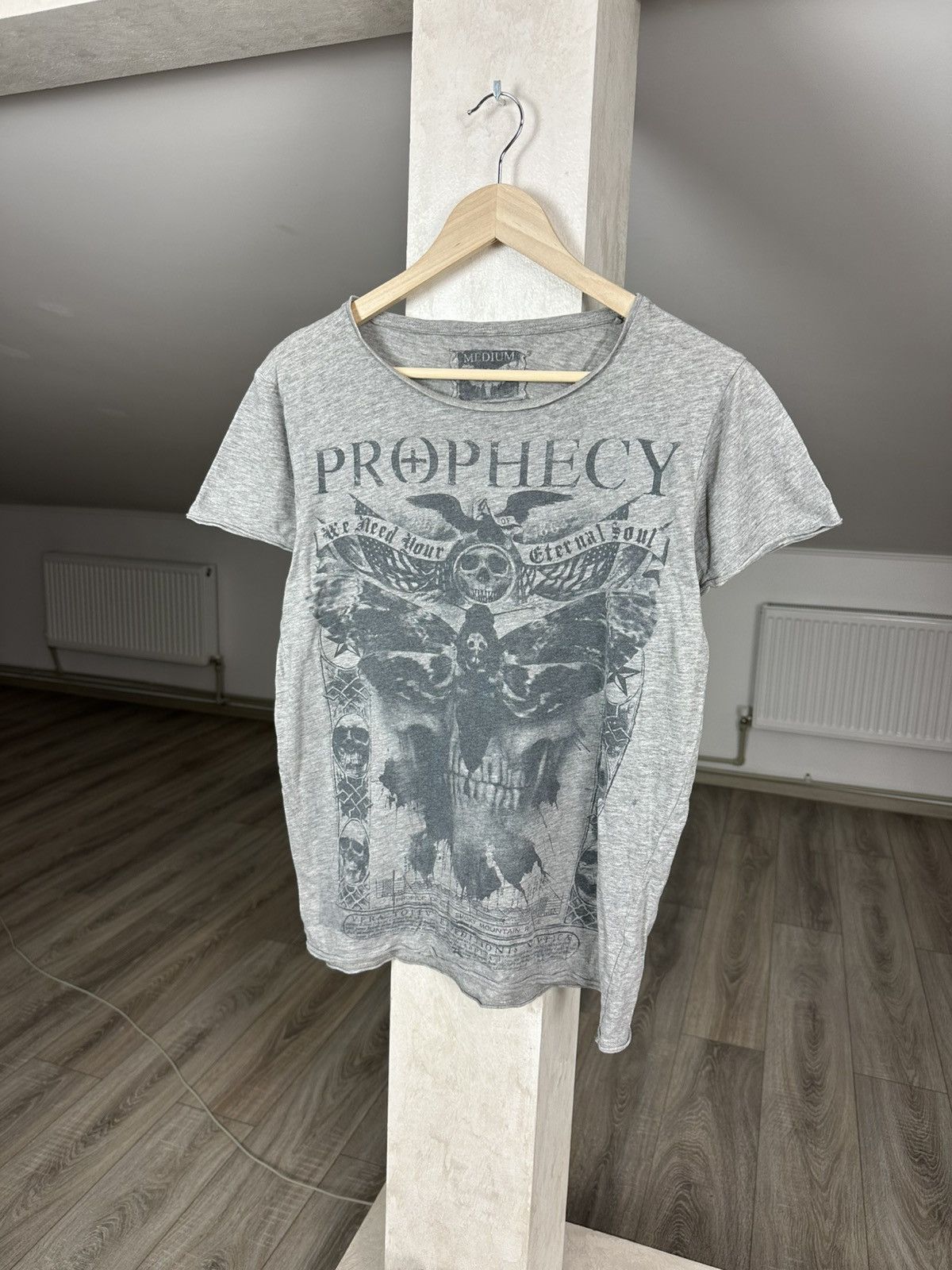 Vintage Prophecy Crazy Y2K Skull style Affliction Tee Size US M / EU 48-50 / 2 - 1 Thumbnail