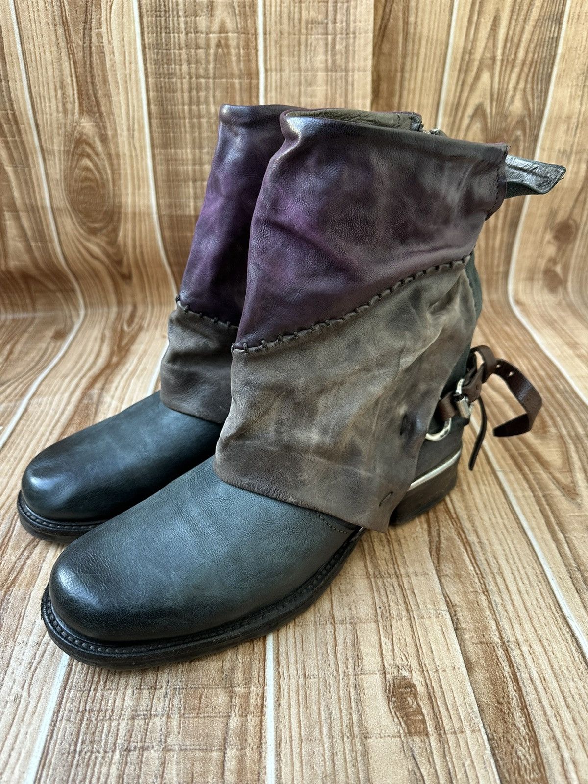 AS 98 Leather Boots Avant Garde KimRii x Guidi