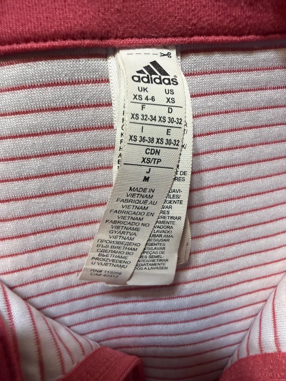 Adidas Adidas Women's Pink Quarter-Zip Pullover Sweatshirt XS Size XS / US 0-2 / IT 36-38 - 2 Thumbnail
