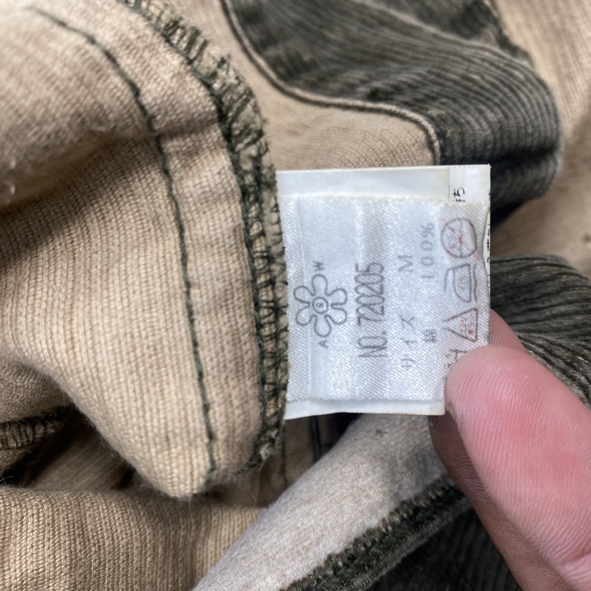 Japanese Brand ARW Corduroy Double Breasted Jacket Olive Green Japan Size XS / US 0-2 / IT 36-38 - 14 Thumbnail
