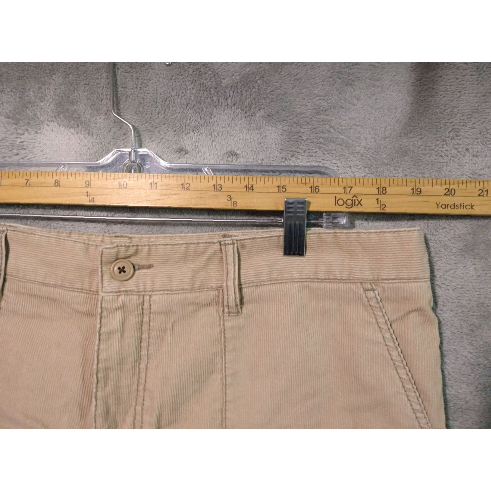 Old Navy VINTAGE Old Navy Shorts Mens 38 Corduroy Beige Flat Front Chino Grunge 1990s Mens Size US 38 / EU 54 - 3 Thumbnail