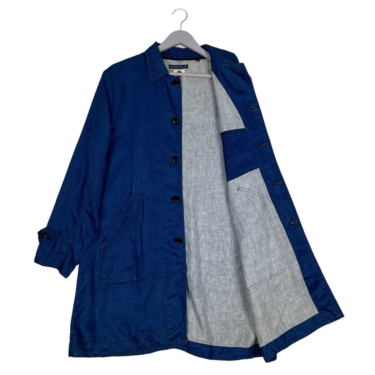 45rpm 🔥 TIGRE BROCANTE BLUE INDIGO JACKET MADE IN JAPAN Size US S / EU 44-46 / 1 - 9 Thumbnail