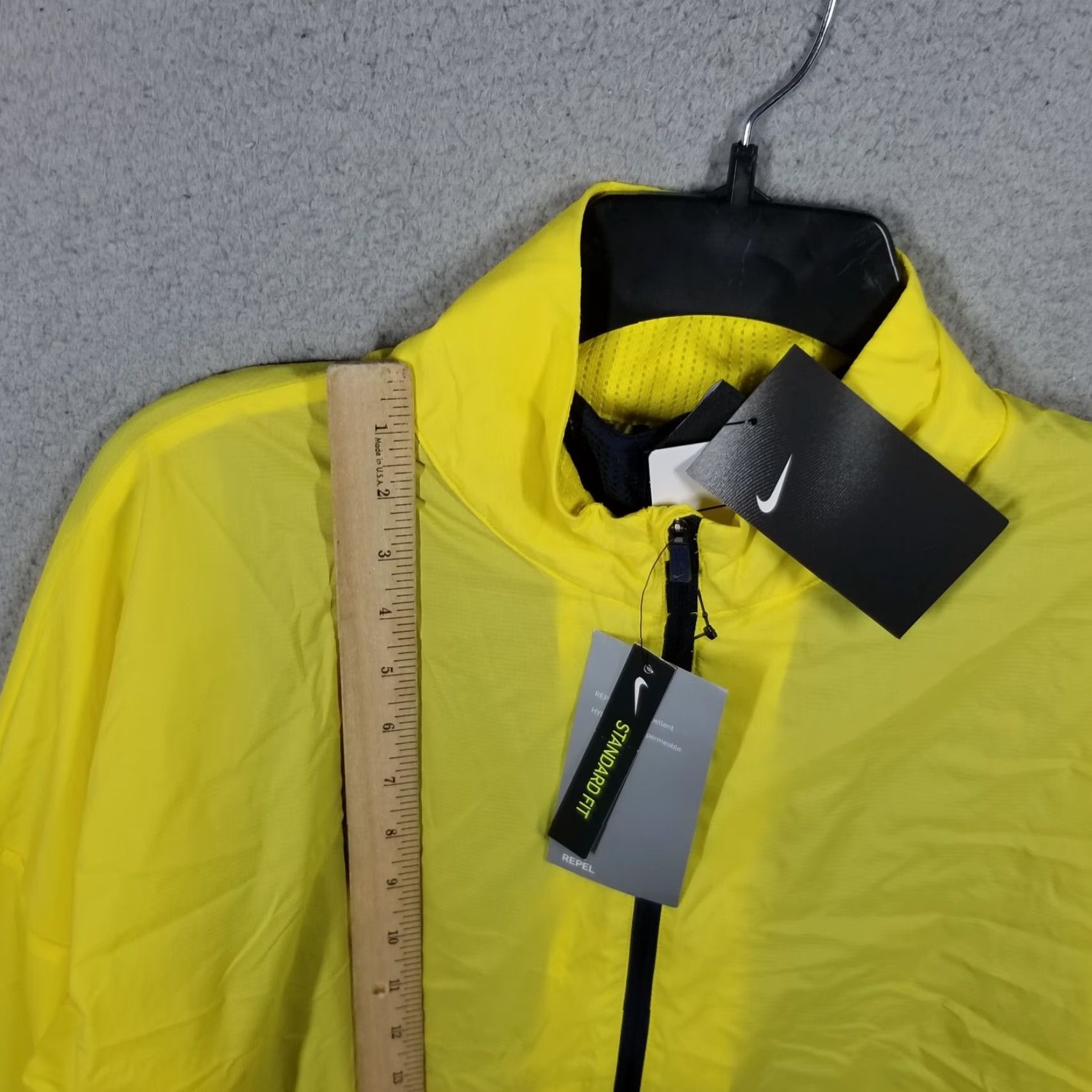 Nike Nike Repel WINDBREAKER Jacket NIKE REPEL WINDJACKET 3-in-1 Golf Jacket Black Yellow Small M Regular Women CI7919-731 Size M / US 6-8 / IT 42-44 - 5 Thumbnail