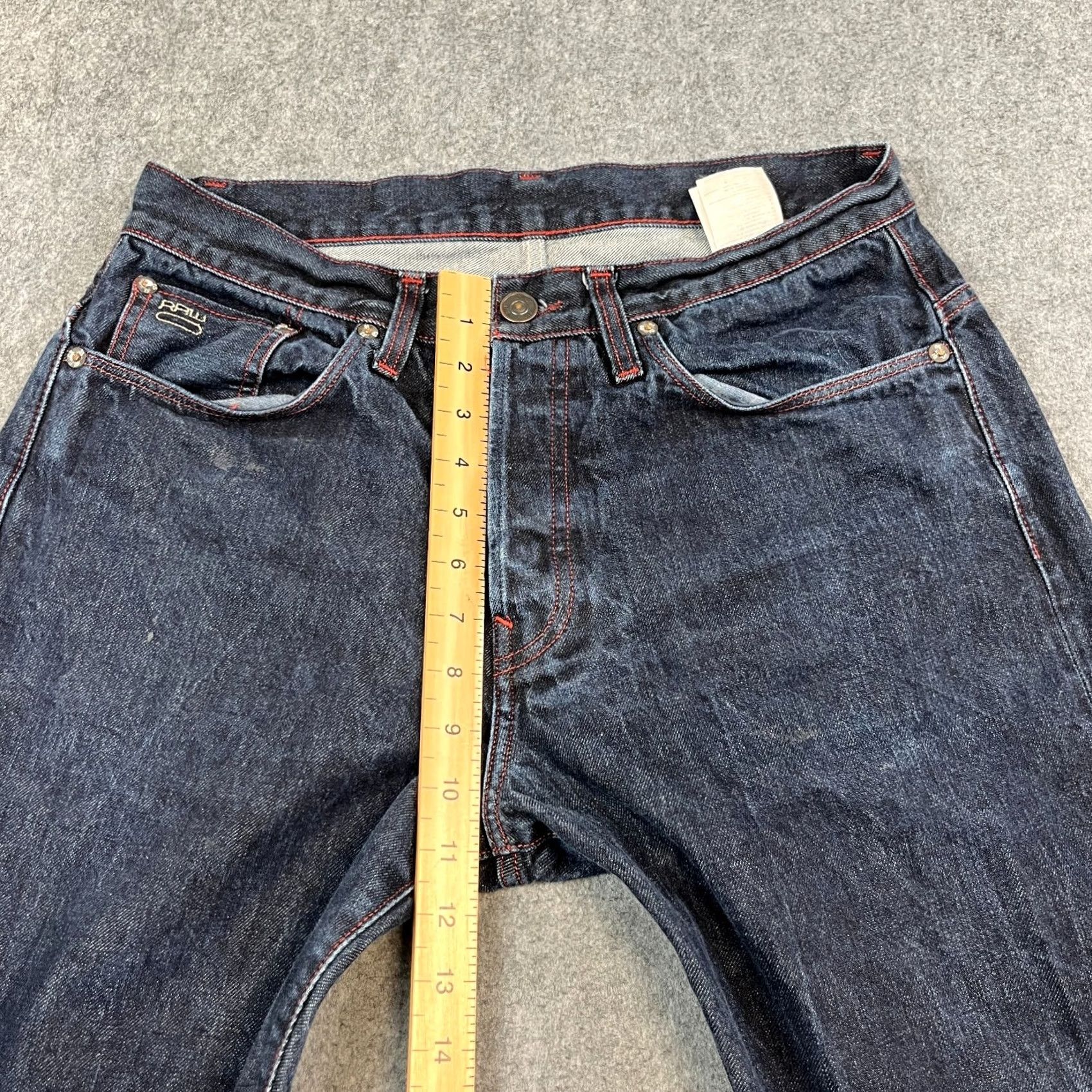 G-Star G-Star Jeans 33 34 Dark Wash Button Fly Tapered 5-Pocket Denim Cotton Mens Regular Jeans Womens? Size US 33 - 5 Thumbnail