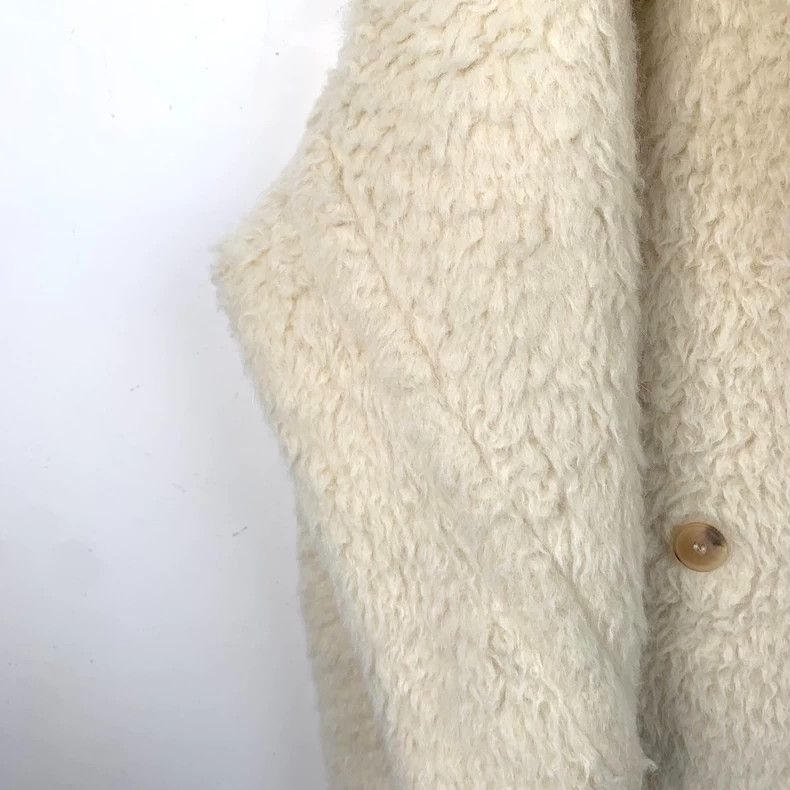 Max Mara Max Mara White Alpaca Teddy Coat Size S / US 4 / IT 40 - 4 Thumbnail