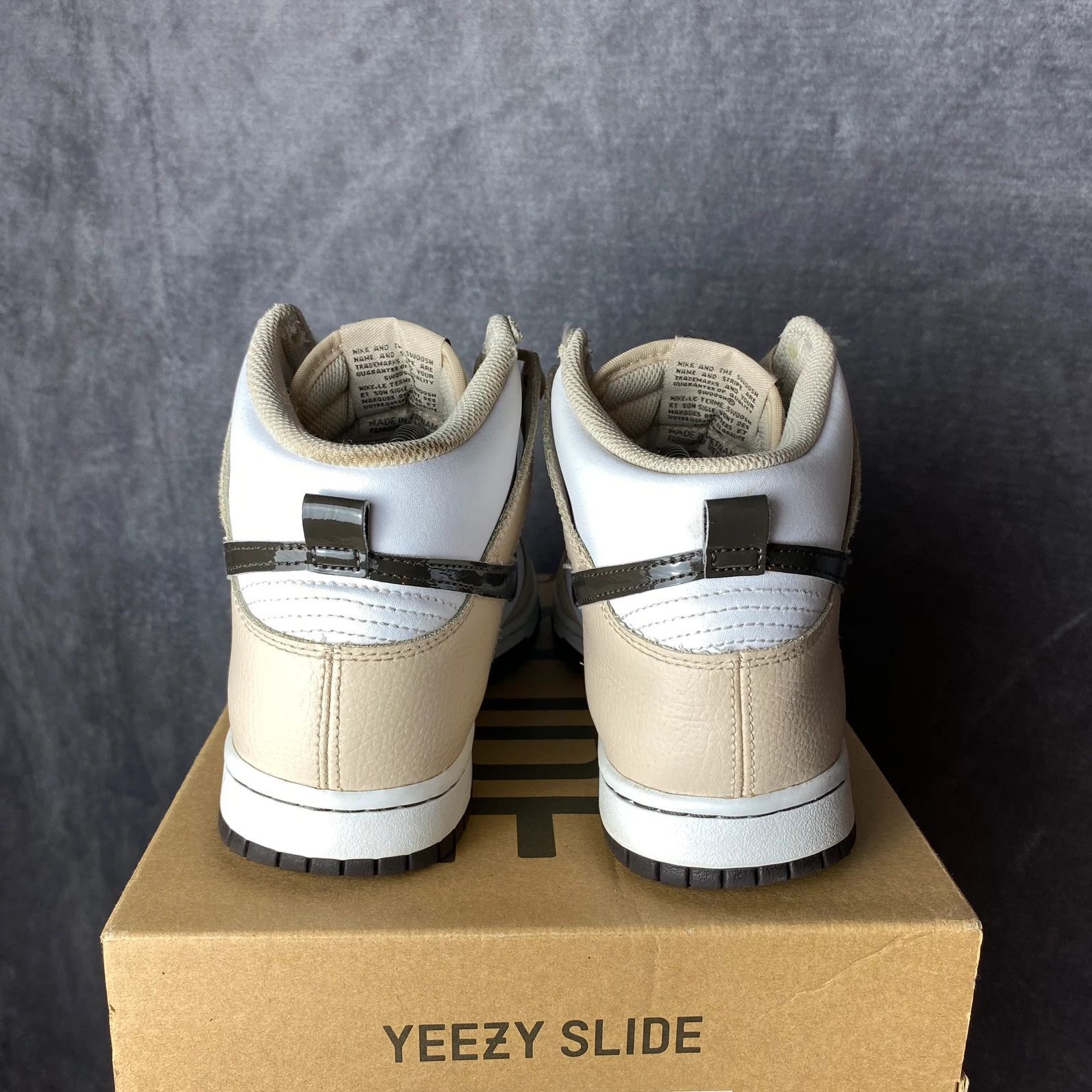 Nike Nike Dunk High Tan Brown Cappucino big logo swoosh Size US 8 / EU 41 - 3 Thumbnail