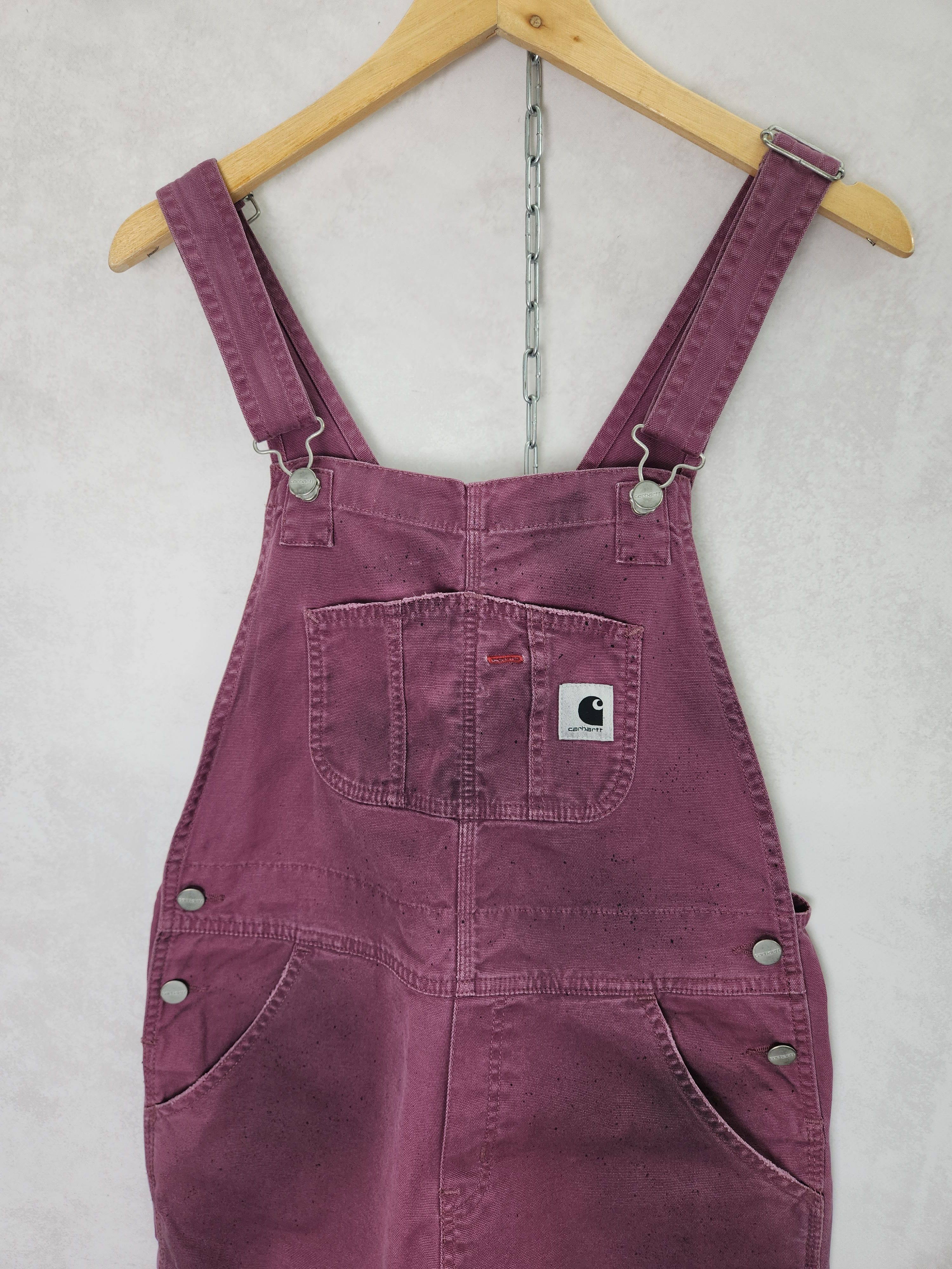 Carhartt Carhartt Wip womens Bib overall pants purple painted size S Size 28" / US 6 / IT 42 - 2 Thumbnail