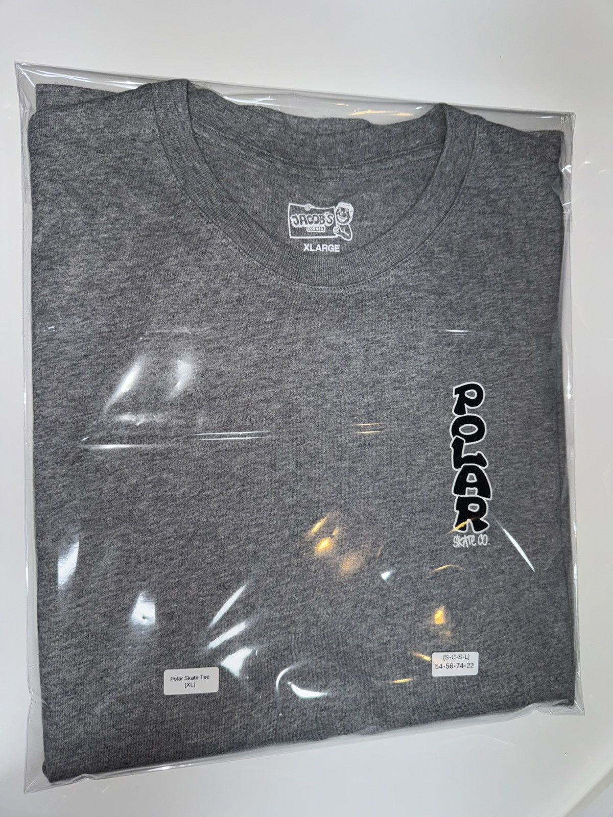 Polar Skate Co. [XL] Polar Skate Co. Vertical Logo T-Shirt Heather Grey Size US XL / EU 56 / 4 - 10 Thumbnail