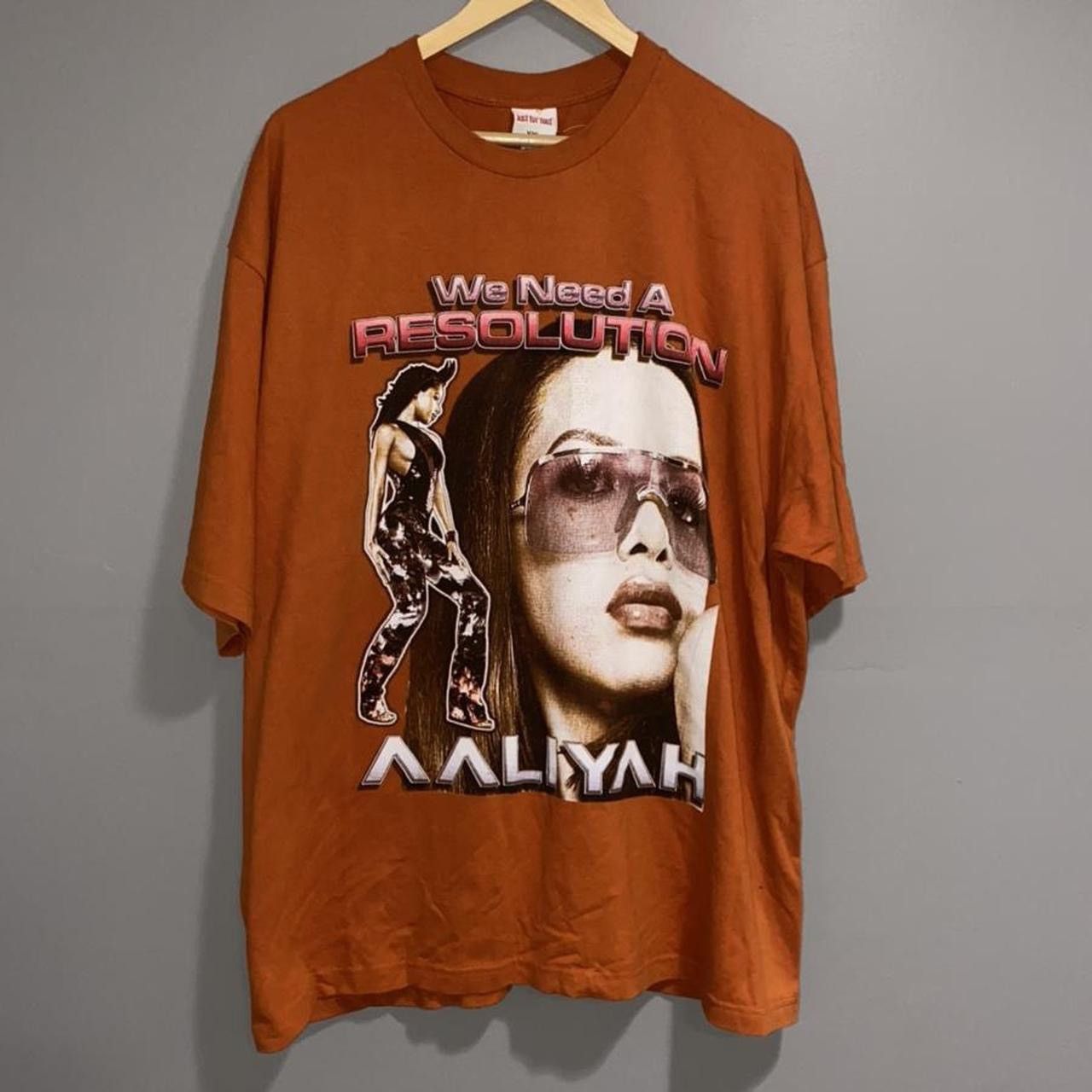 Vintage Aaliyah “We Need a Resolution” anime style rap tee Size US XXL / EU 58 / 5 - 3 Thumbnail