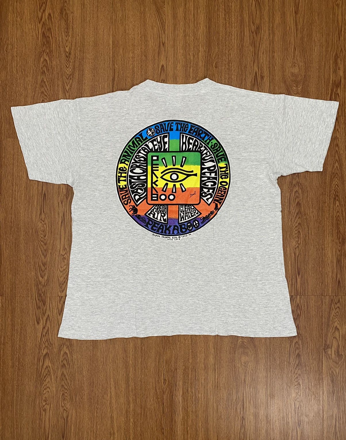 Vintage Vintage Peakaboo Rasta crystal eye 1999 t-shirt Size US L / EU 52-54 / 3 - 1 Thumbnail