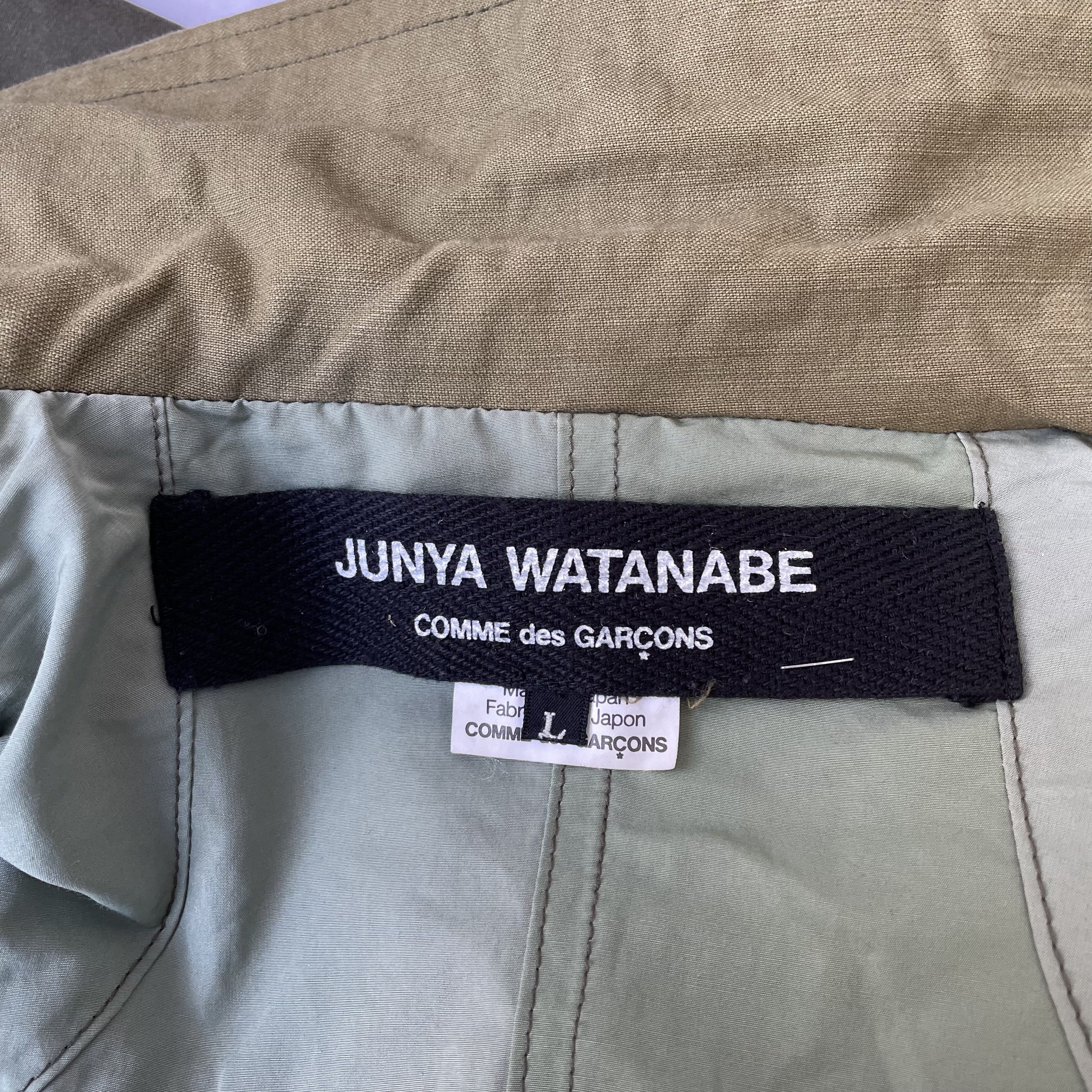 Comme des Garcons CDG Junya Watanabe Reworked Patchwork Military Coat F/W06 Size L / US 10 / IT 46 - 15 Thumbnail