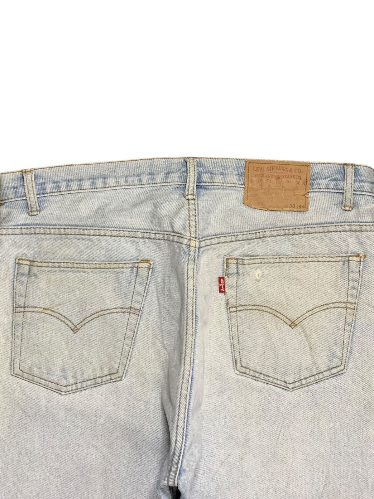 Levi's × Levi's Vintage Clothing SALES🔥Vintage 90s Levis Light Wash Distressed Loose Jeans Size US 34 / EU 50 - 8 Thumbnail