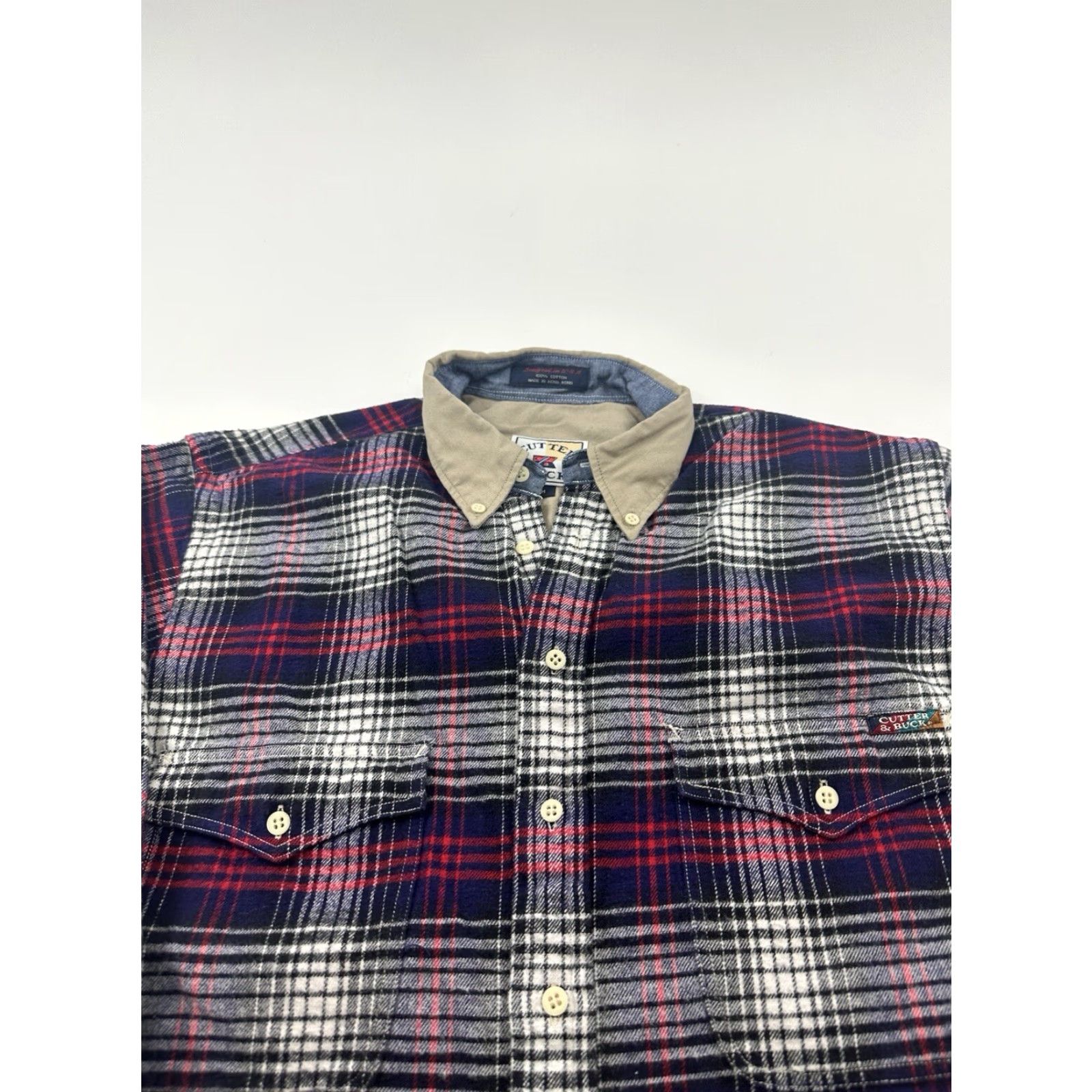 Cutter & Buck Cutter & Buck Shirt Mens Medium Plaid Long Sleeve Button Up Golf Classic Multicolor Size US M / EU 48-50 / 2 - 2 Thumbnail