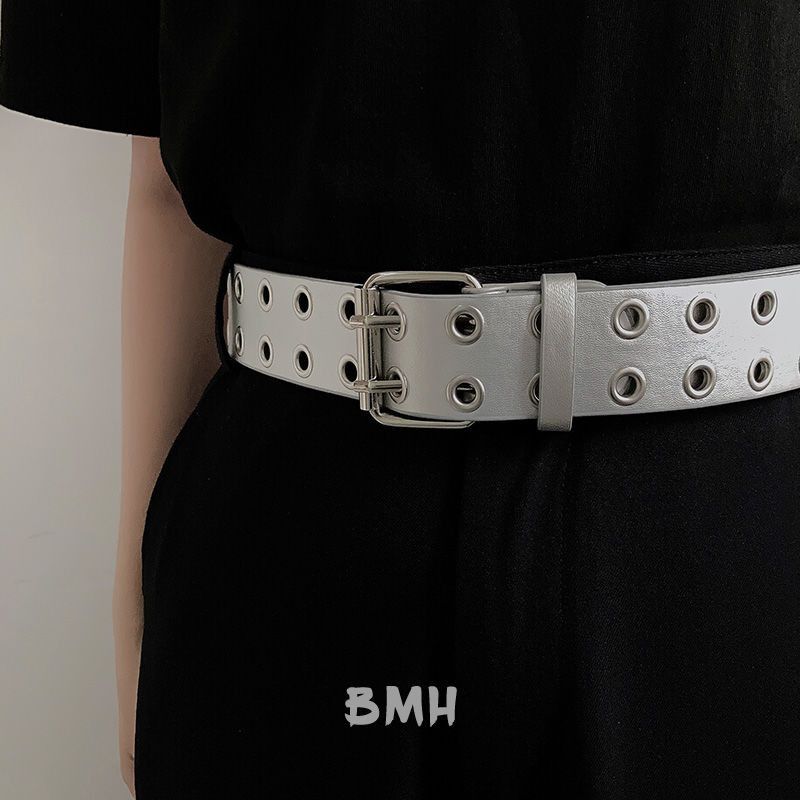 Designer New Trend Vintage Belt Riveted Belts Menswear Accessories Size ONE SIZE - 6 Thumbnail