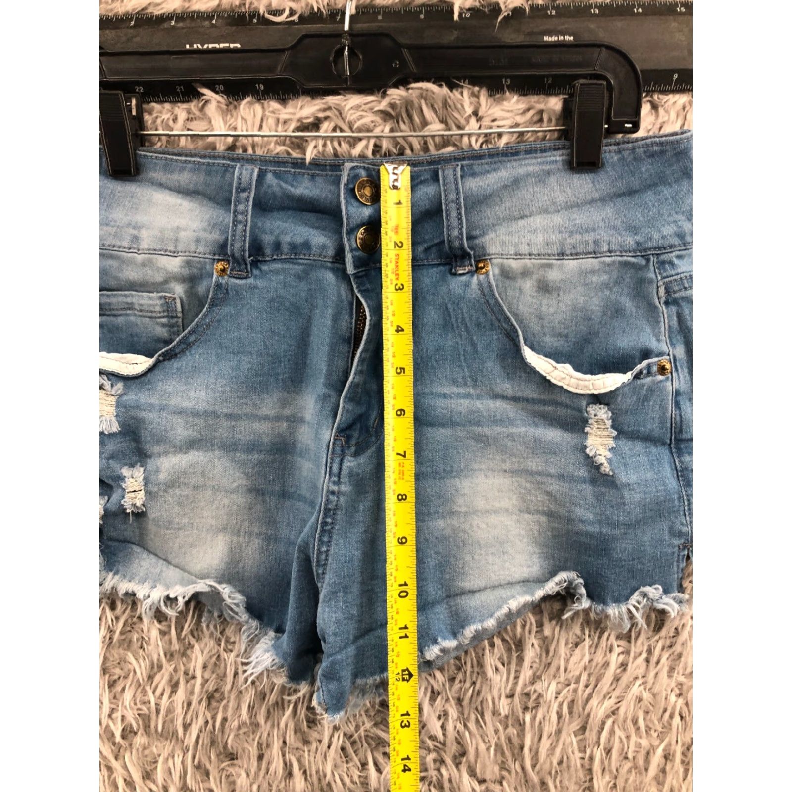 AG Jeans Jeans Cut-off Shorts Womens L Mid Rise Medium Wash Blue Jeans Size 36" / US 14 / IT 50 - 3 Thumbnail