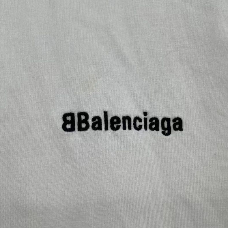 Balenciaga Balenciaga Front Embroidered Double B Letter Short Sleeve Size US L / EU 52-54 / 3 - 5 Thumbnail