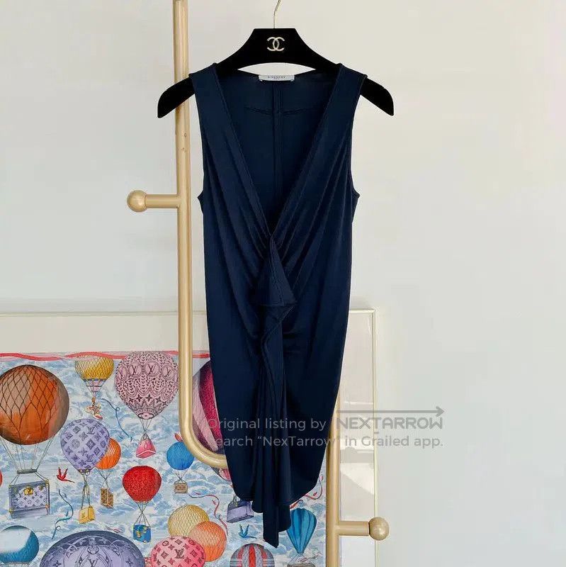 Givenchy Givenchy Sleeveless Blue Midi Dress for Women . Size XS / US 0-2 / IT 36-38 - 1 Thumbnail