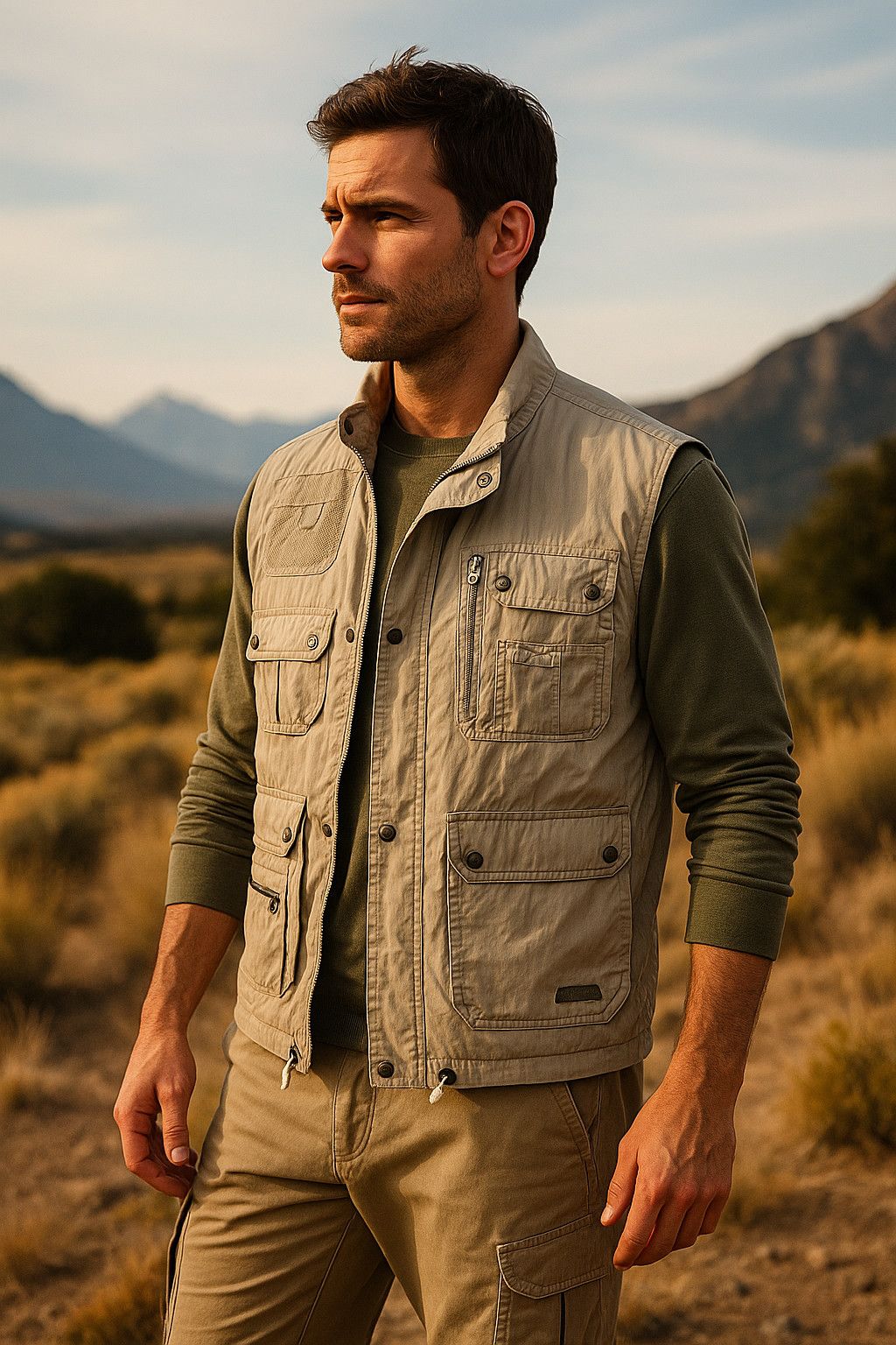 Other Vintage Rodeo C&A Tactical Utility Vest XL Khaki Workwear Size US XL / EU 56 / 4 - 1 Thumbnail