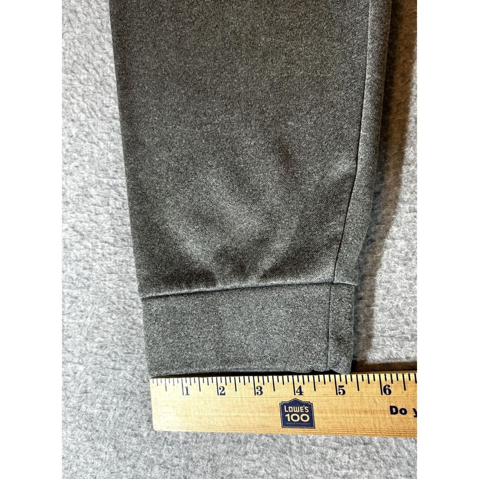 Nike Nike Dri-FIT Mens Pants M Gray Fleece Jogger Athletic Training Wide 28in Inseam Adjustable Waist CD Size US 31 - 5 Thumbnail