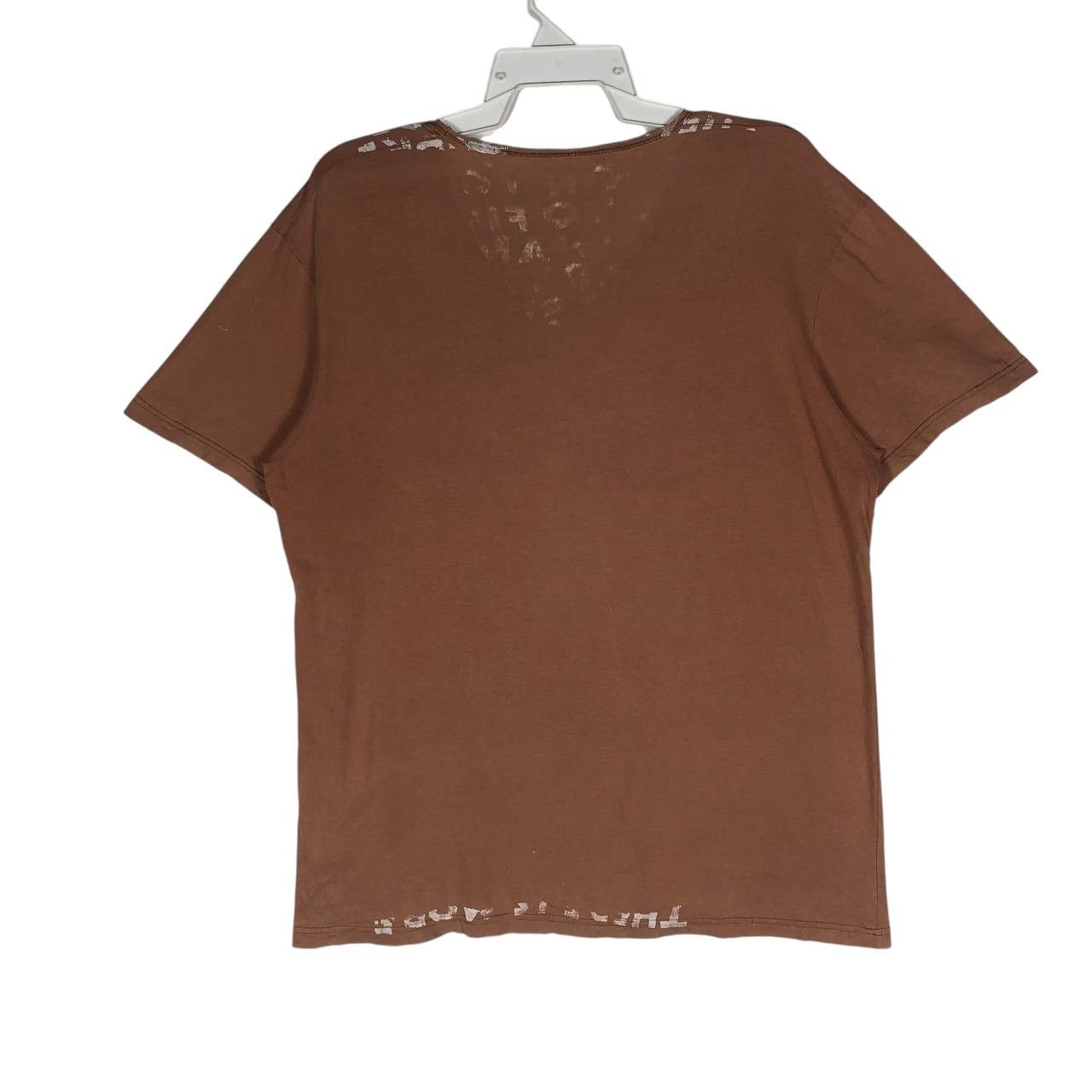 Maison Margiela Maison Margiela AIDS Brown V-Neck T-Shirt Size M / US 6-8 / IT 42-44 - 5 Thumbnail