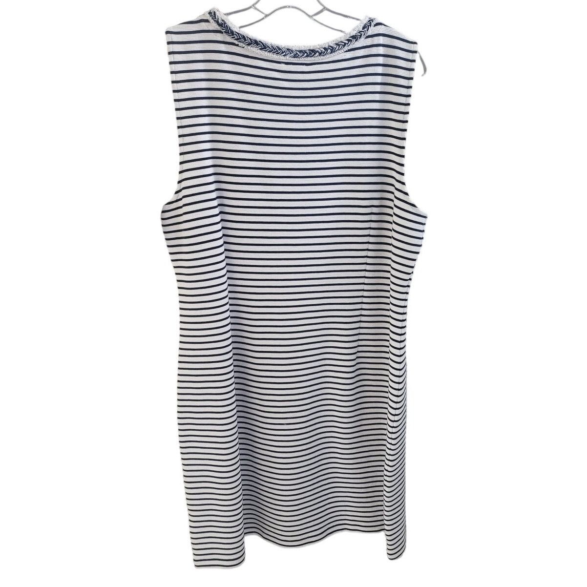 Other Talbots Navy & White Sleeveless Knee Length Dress - 14P Size XL / US 12-14 / IT 48-50 - 2 Thumbnail